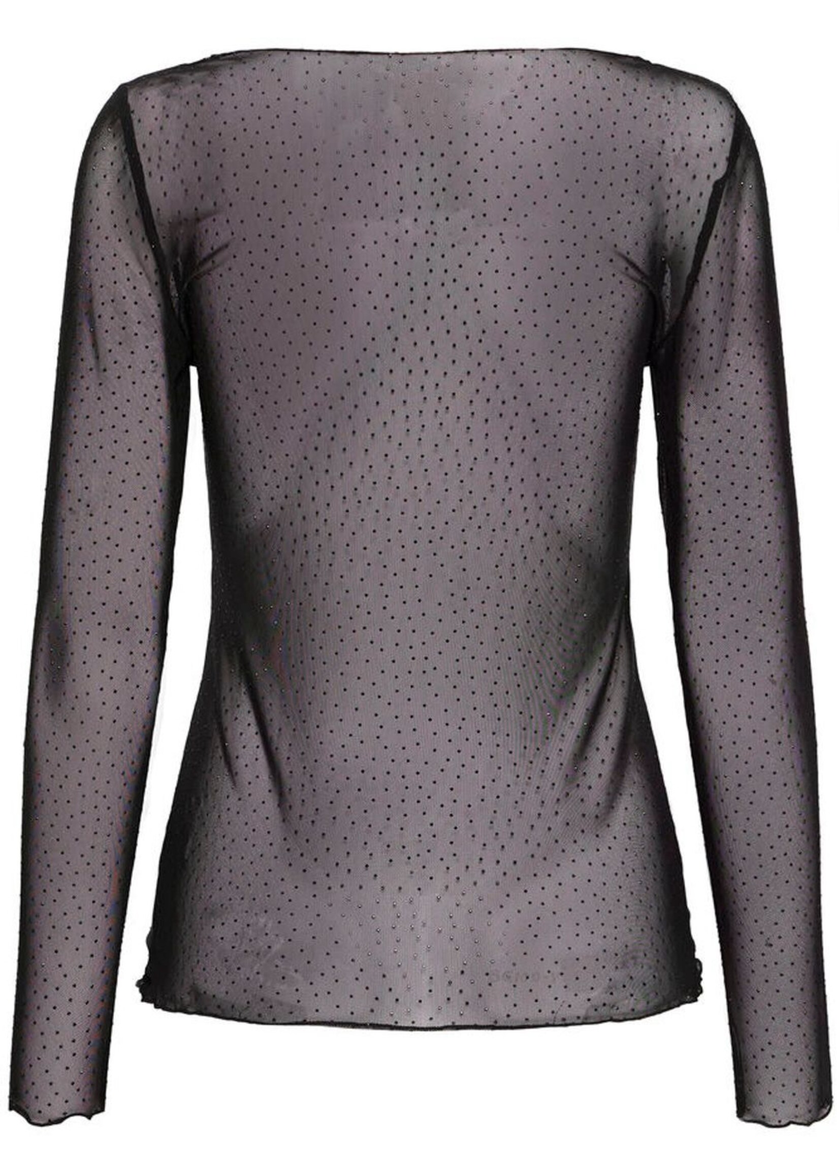 ICHI Ihnoviola LS mesh zwart