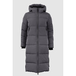 With Black With Black glorian puffer jas lang grijs