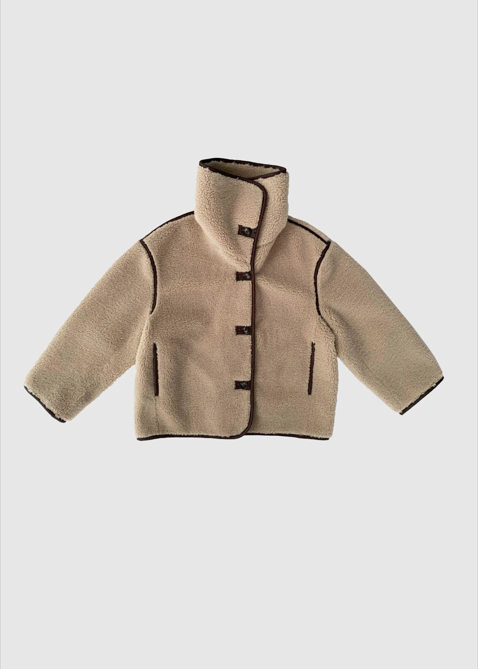 With Black With Black dajana teddy jas beige