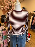 24Colours 24Colours Anna streep LS shirt bordeaux