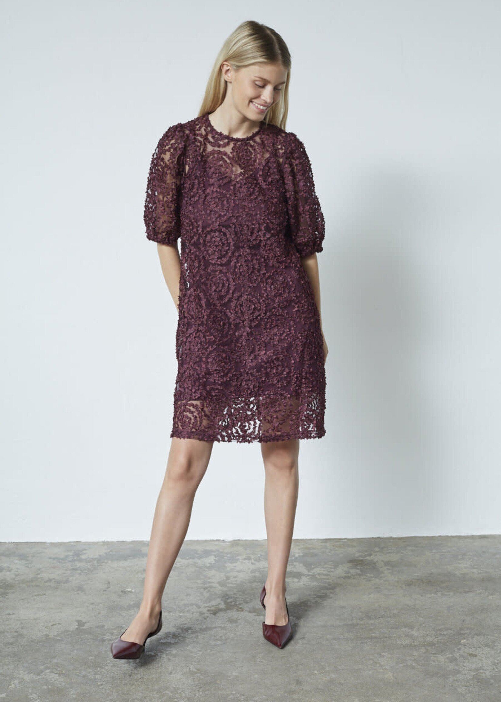 Sisters Point vemba jurk bordeaux
