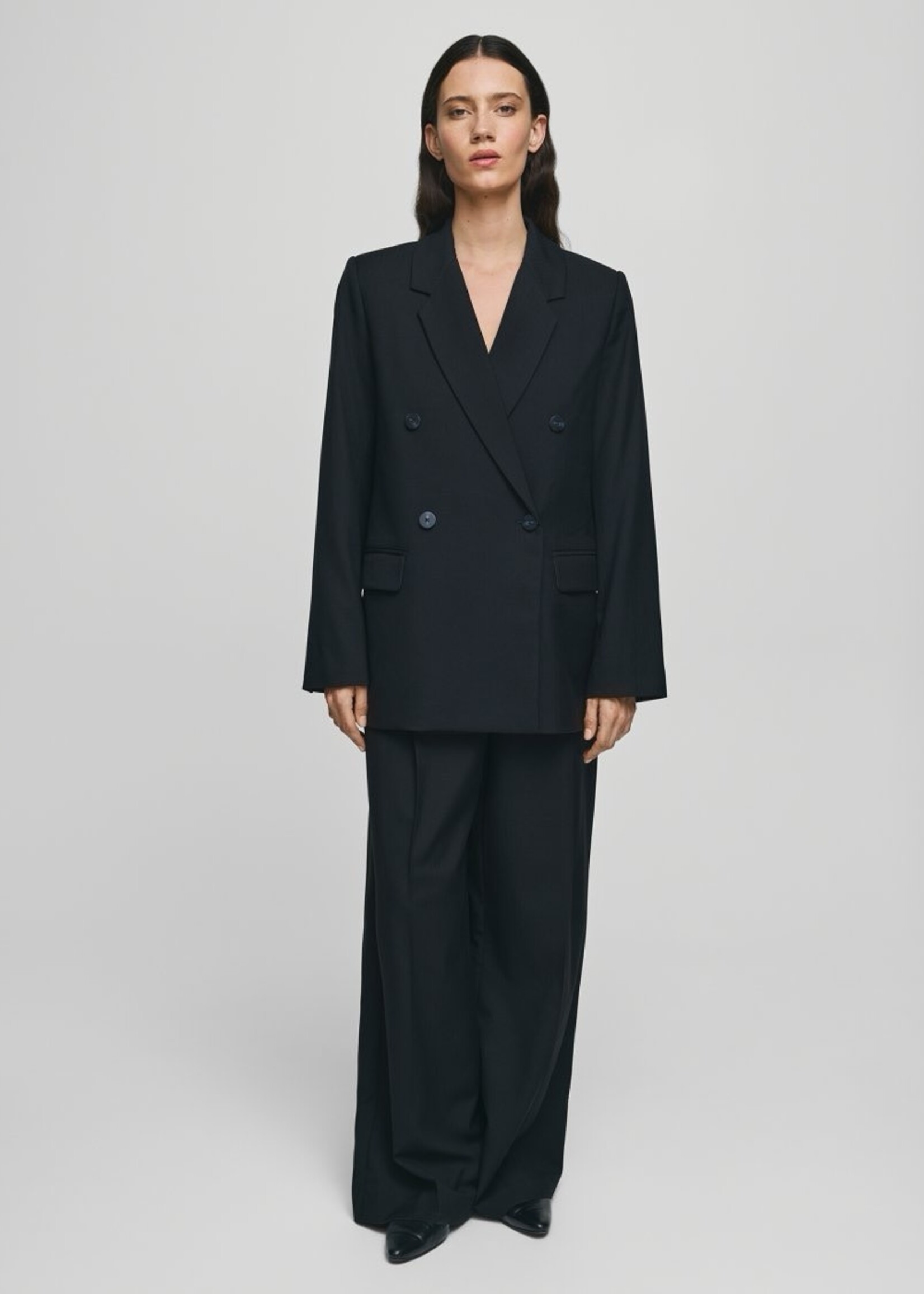 Moss Copenhagen Machella oversized blazer zwart