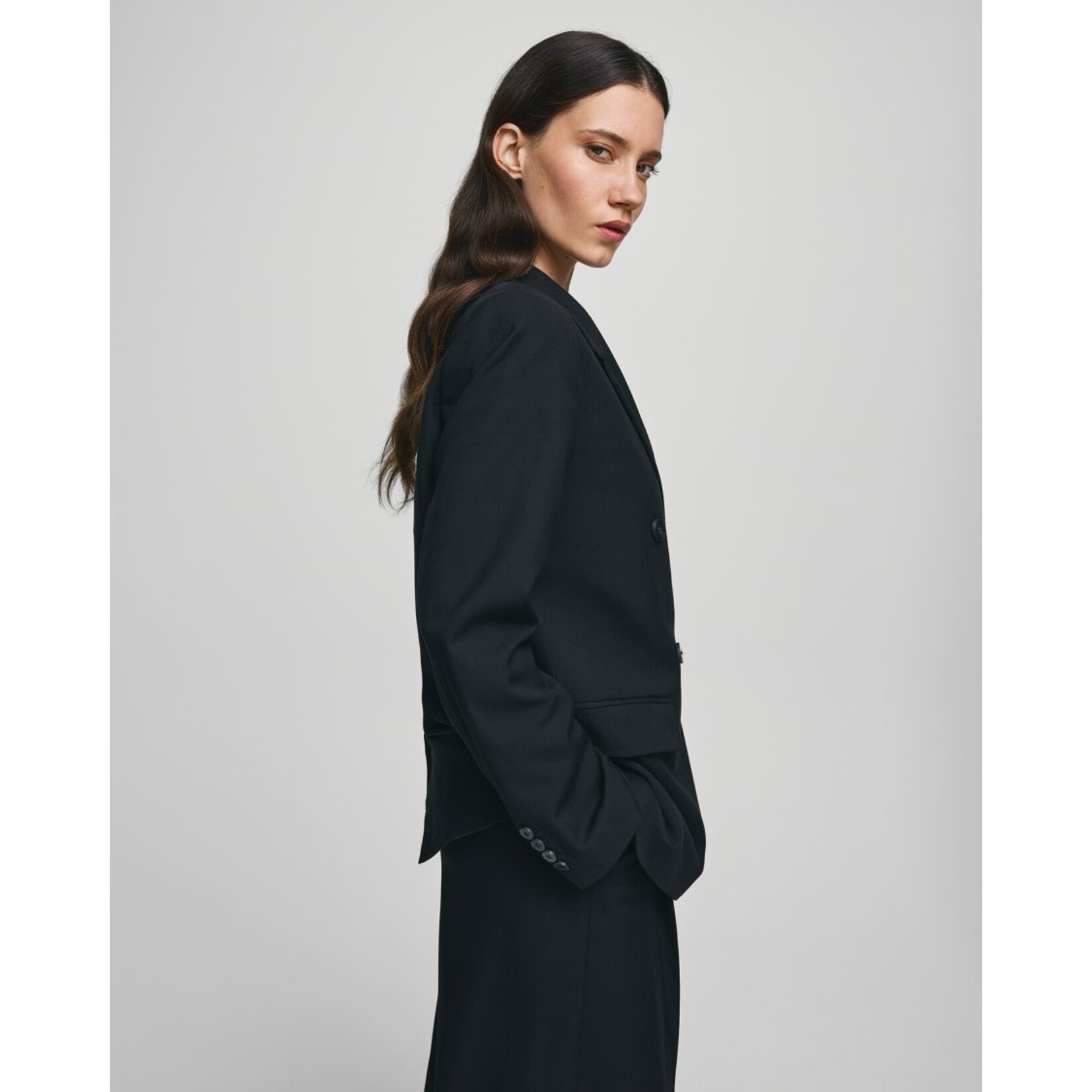 Moss Copenhagen Machella oversized blazer zwart