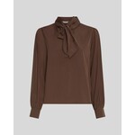 Moss Copenhagen Juliana blouse strik bruin