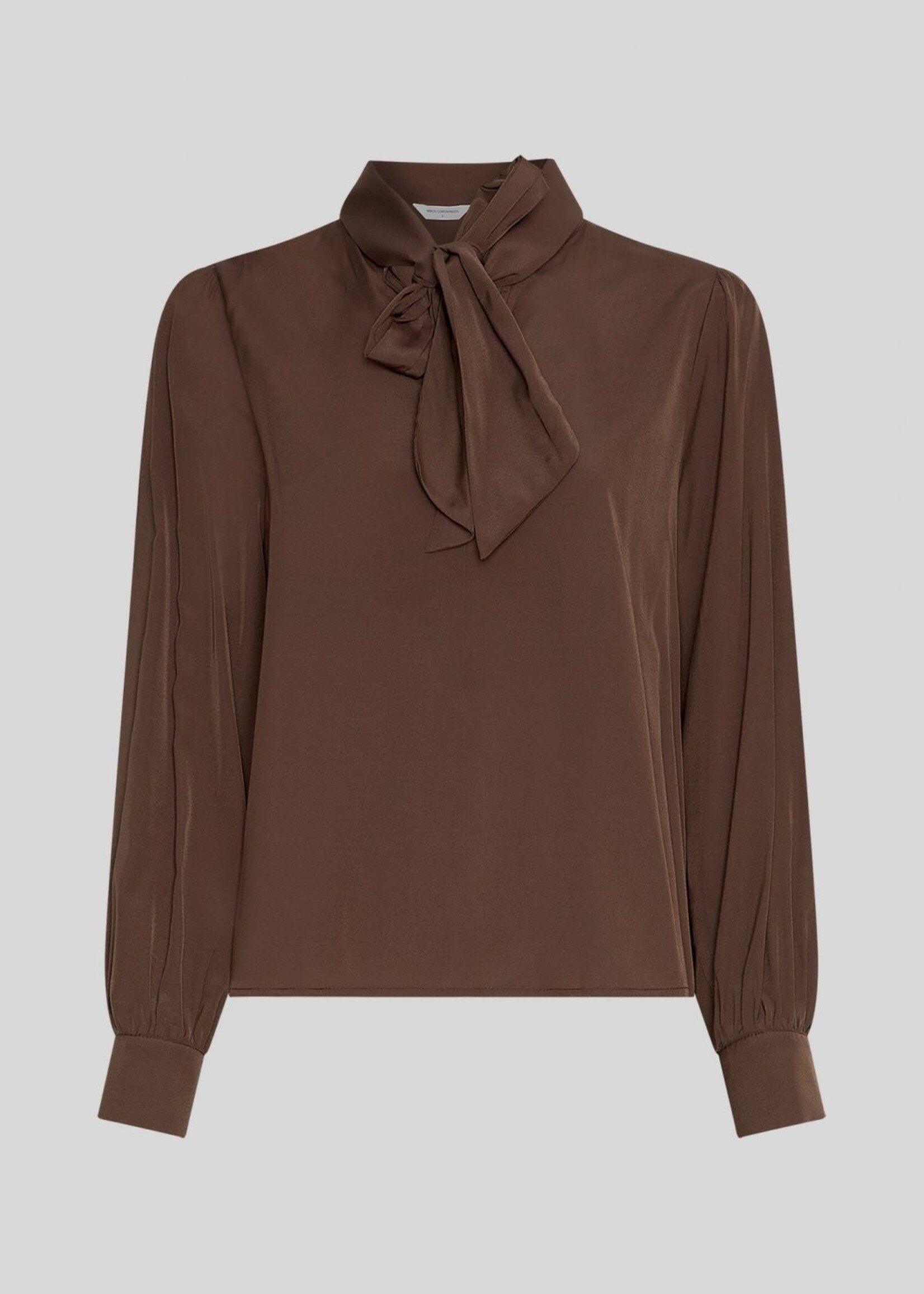 Moss Copenhagen Juliana blouse strik bruin