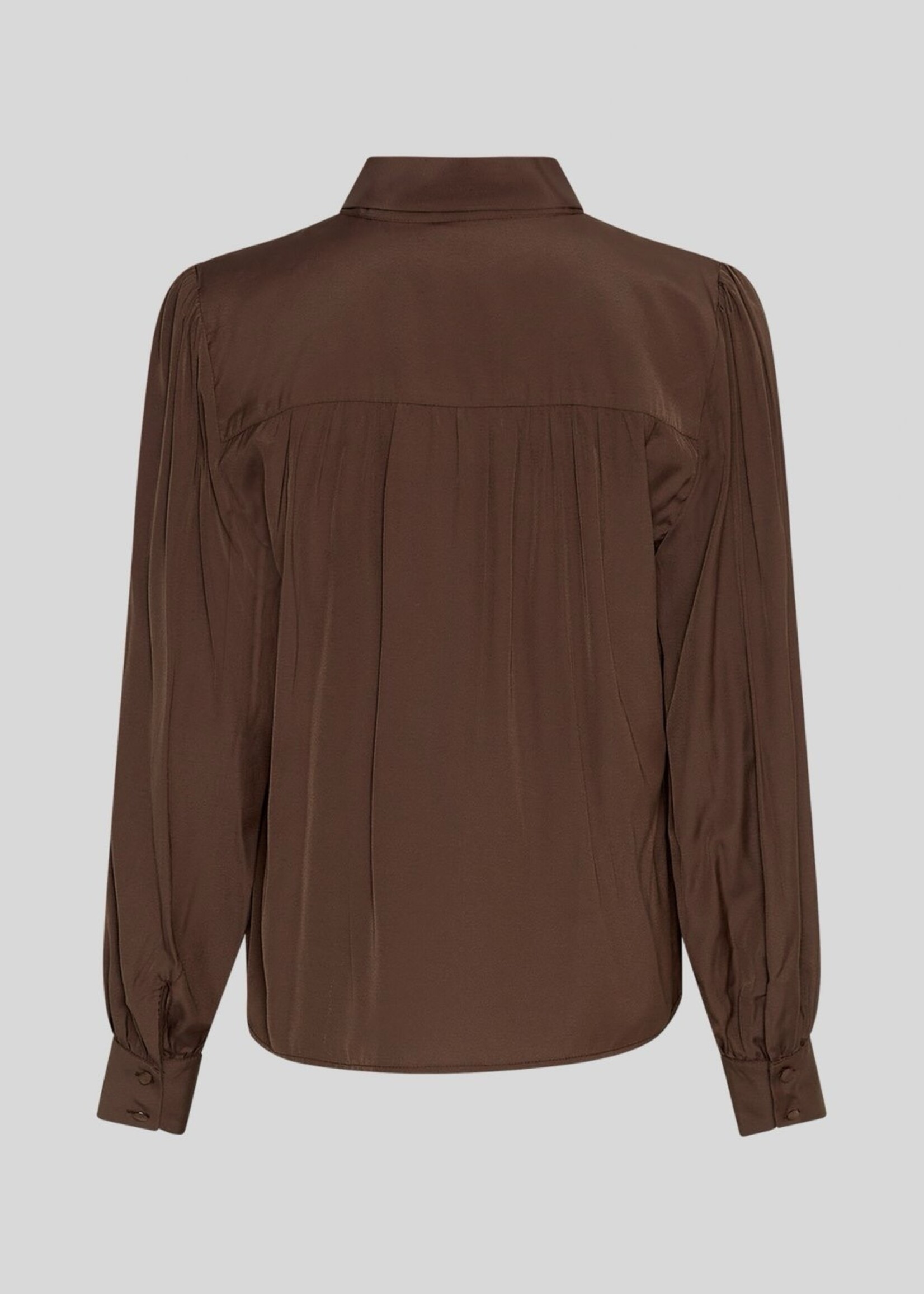 Moss Copenhagen Juliana blouse strik bruin
