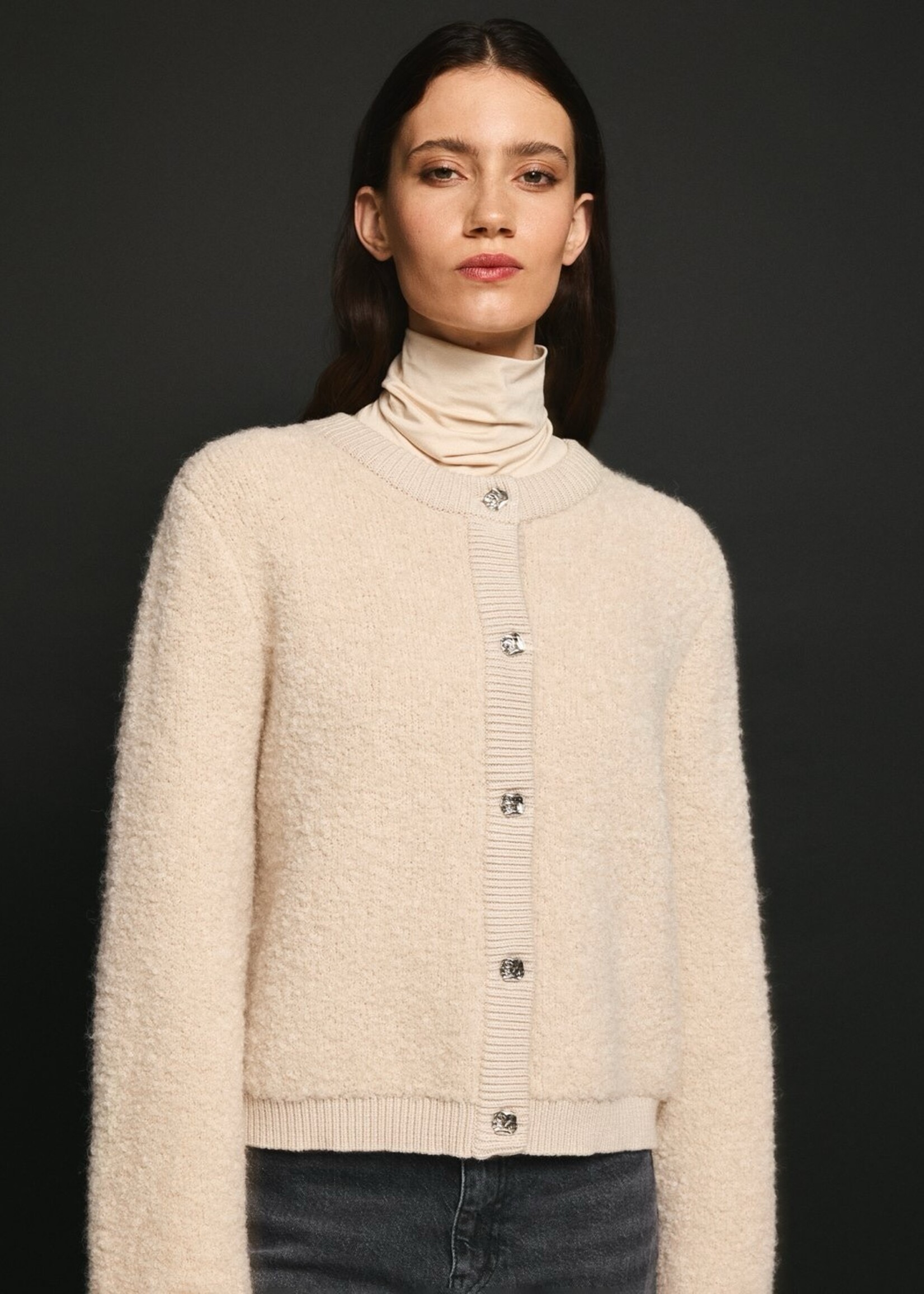 Moss Copenhagen Nerida Knit vest ecru