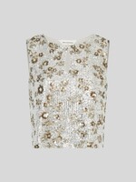 Moss Copenhagen top Magnolia paillet
