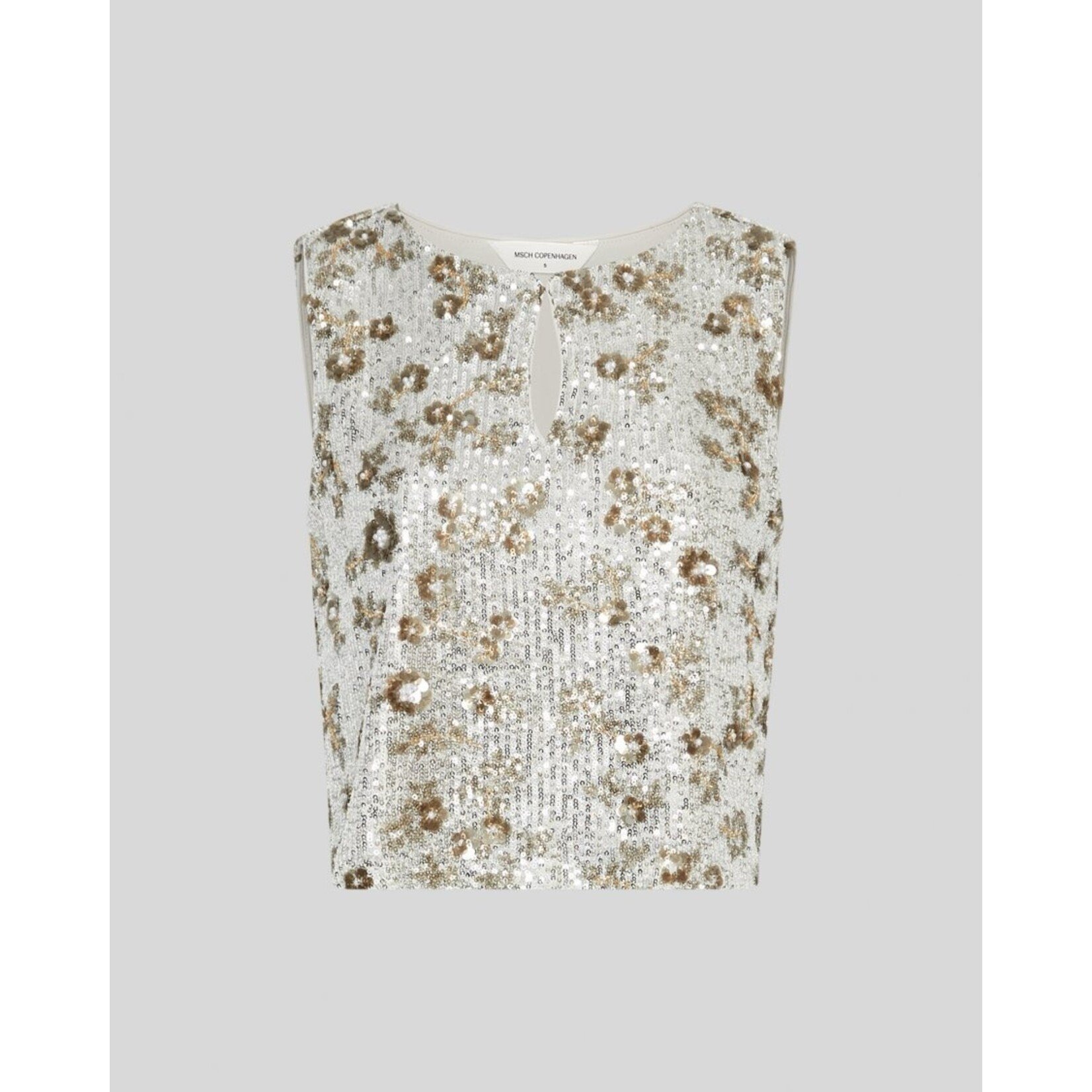 Moss Copenhagen top Magnolia paillet