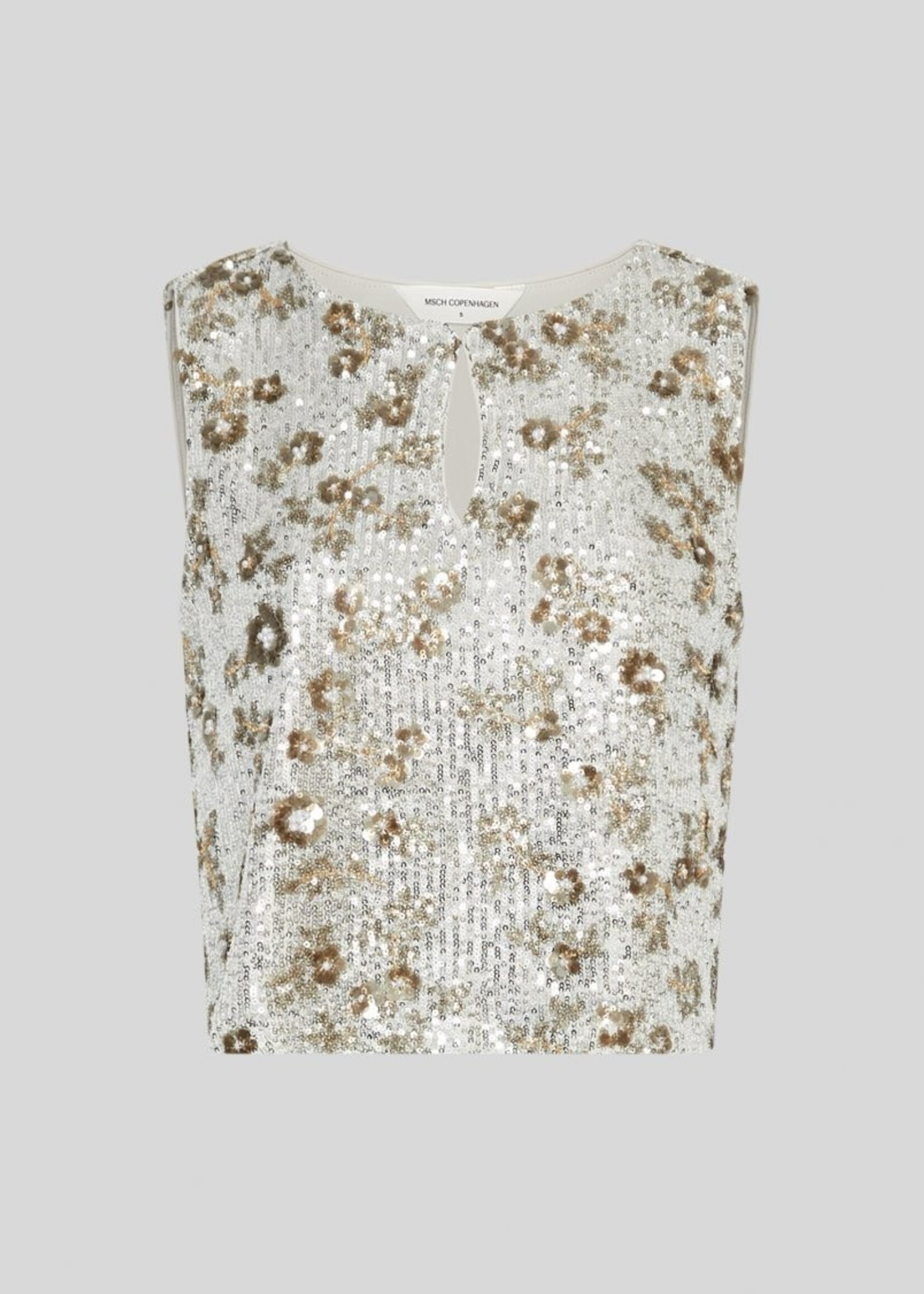 Moss Copenhagen top Magnolia paillet
