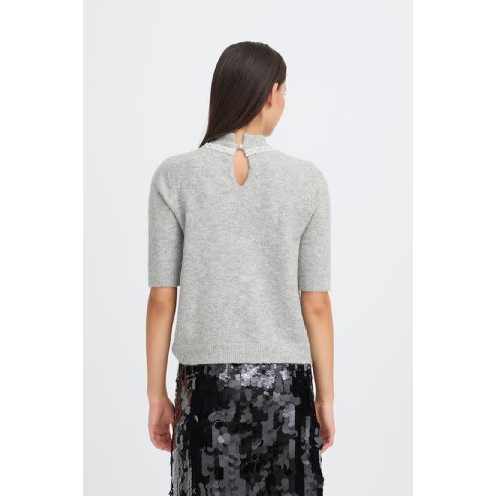 ICHI Macon pullover grijs