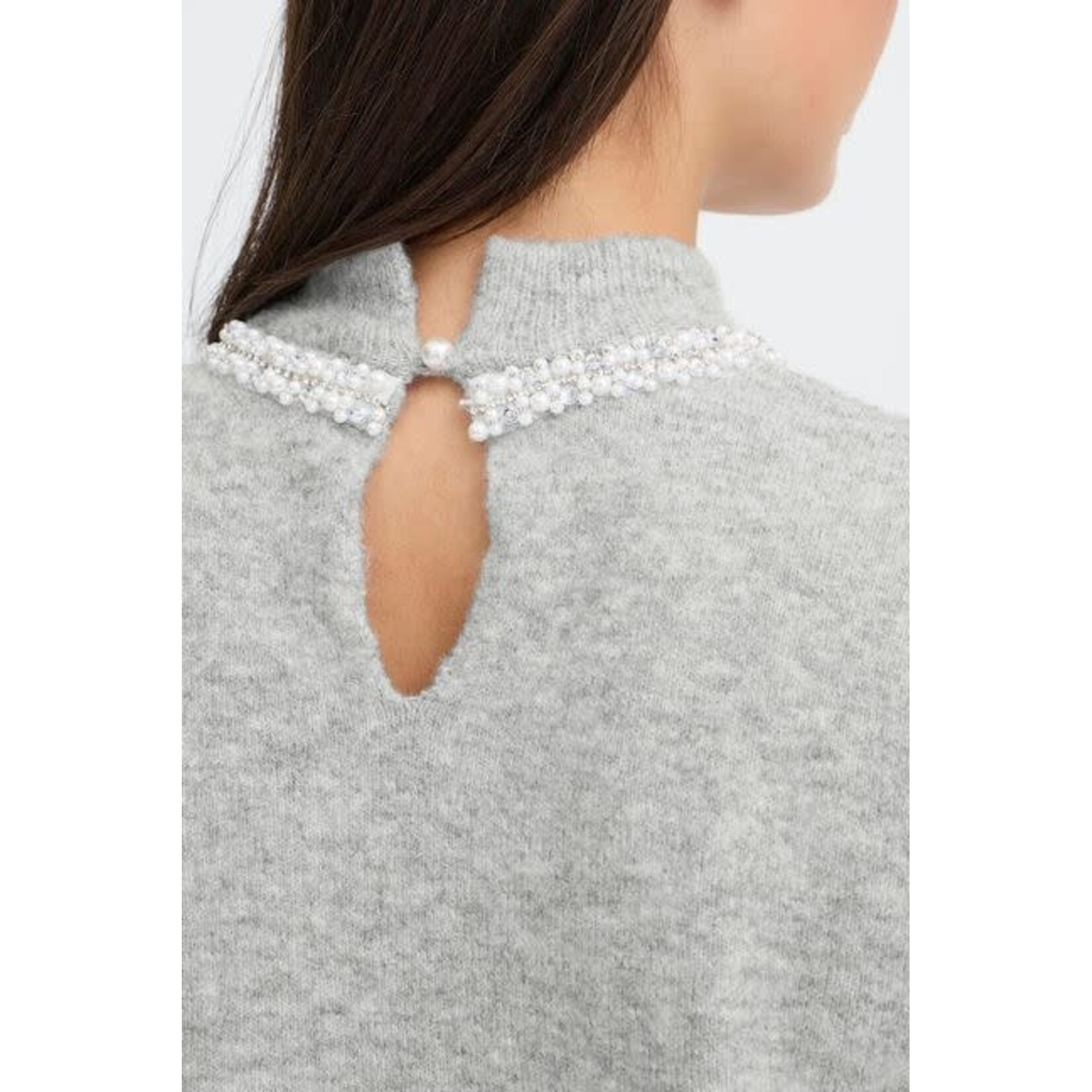 ICHI Macon pullover grijs