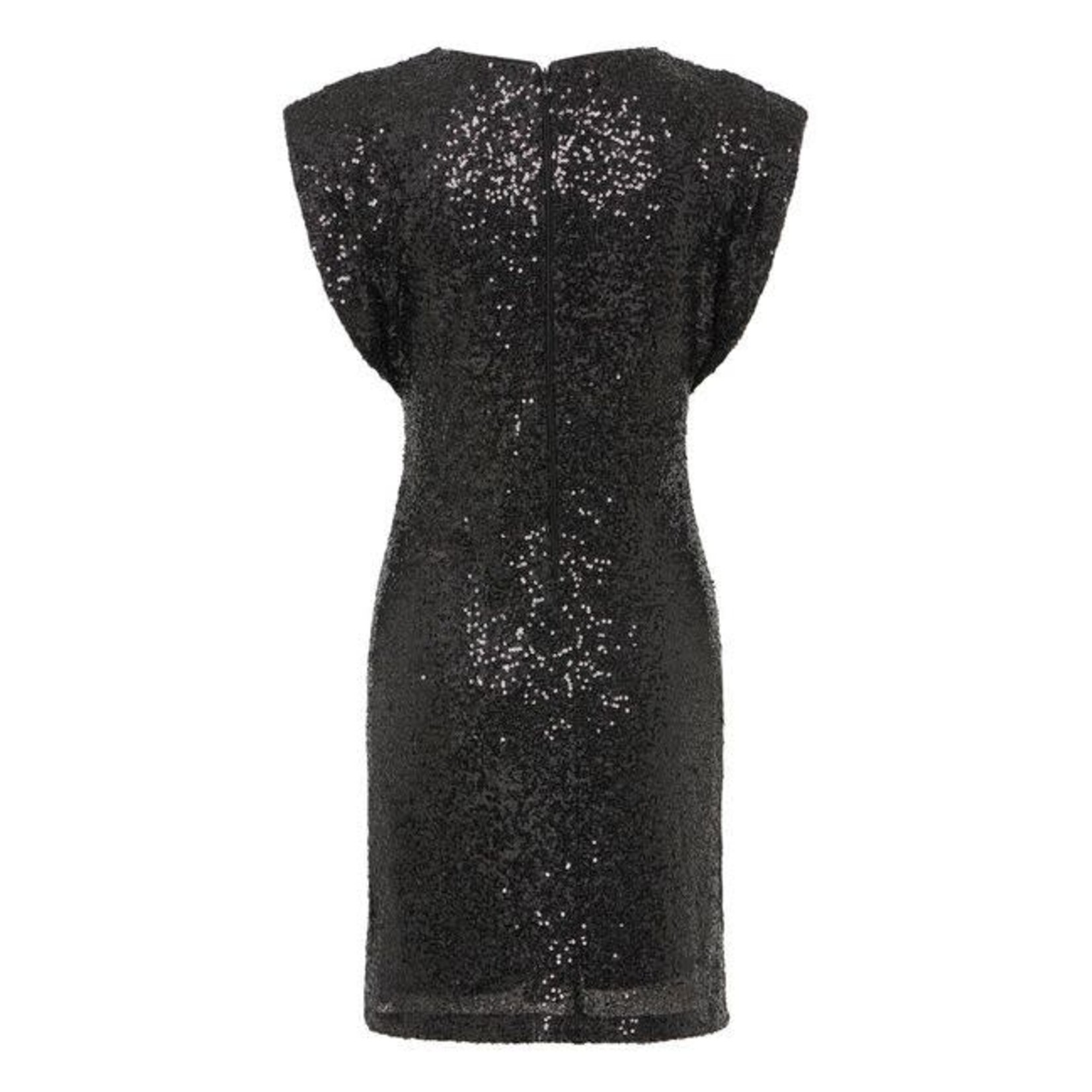 ICHI Fauca jurk glitter zwart