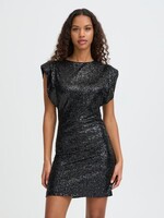 ICHI Fauca jurk glitter zwart