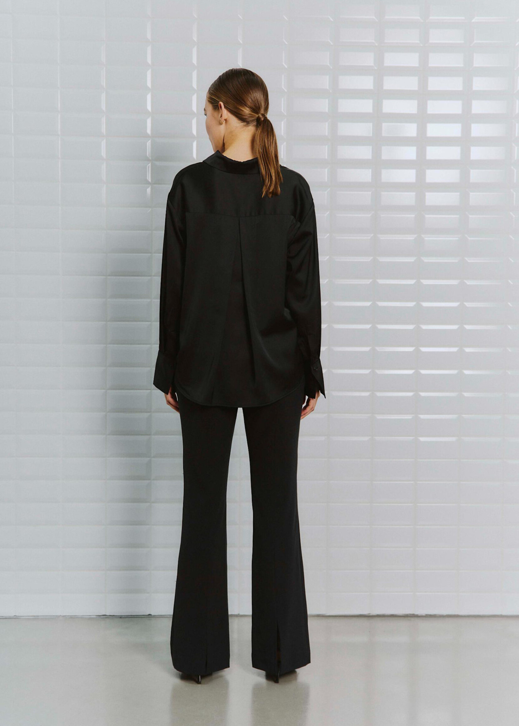 With Black With Black Dagmar blouse zwart