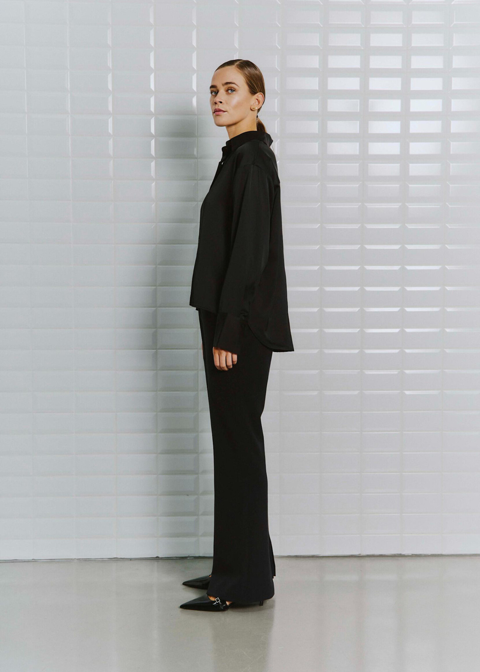 With Black With Black Dagmar blouse zwart