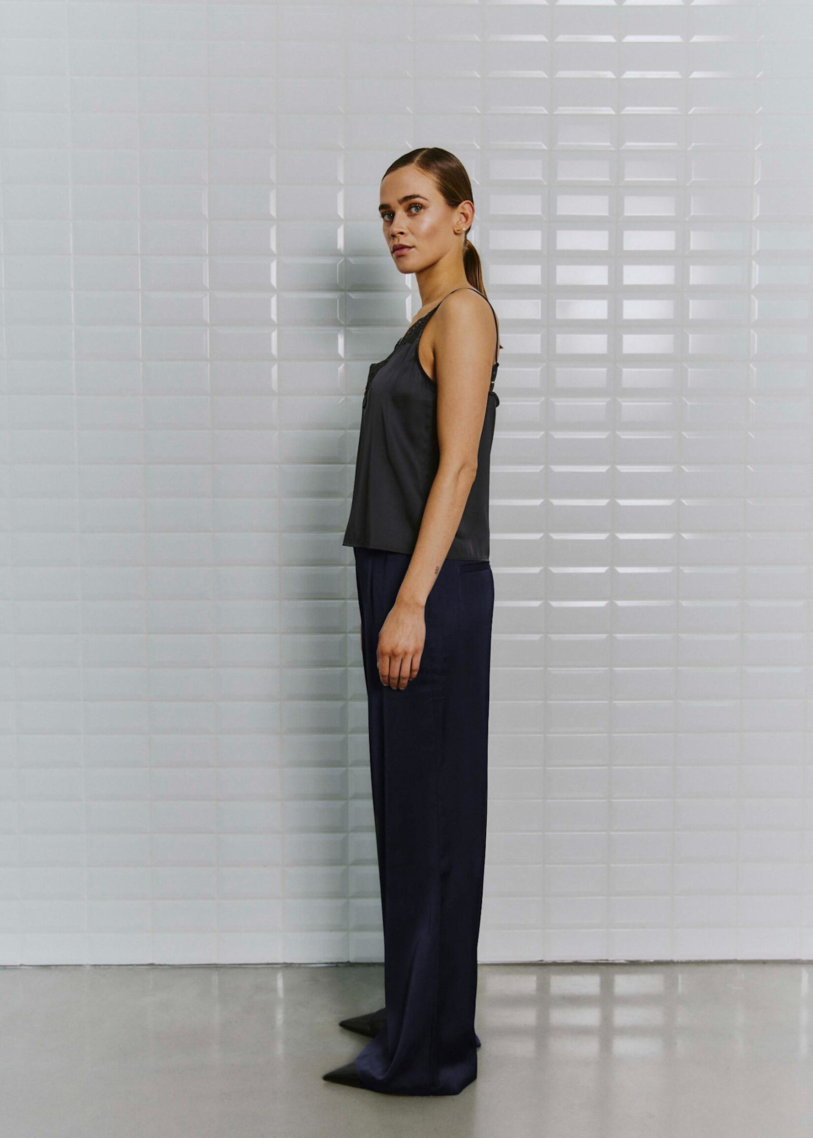 With Black With Black Dagmar broek donker blauw