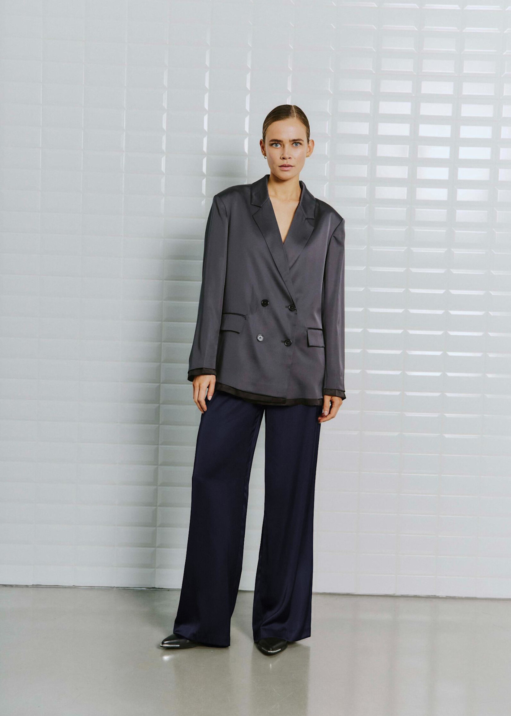 With Black With Black Dagmar broek donker blauw