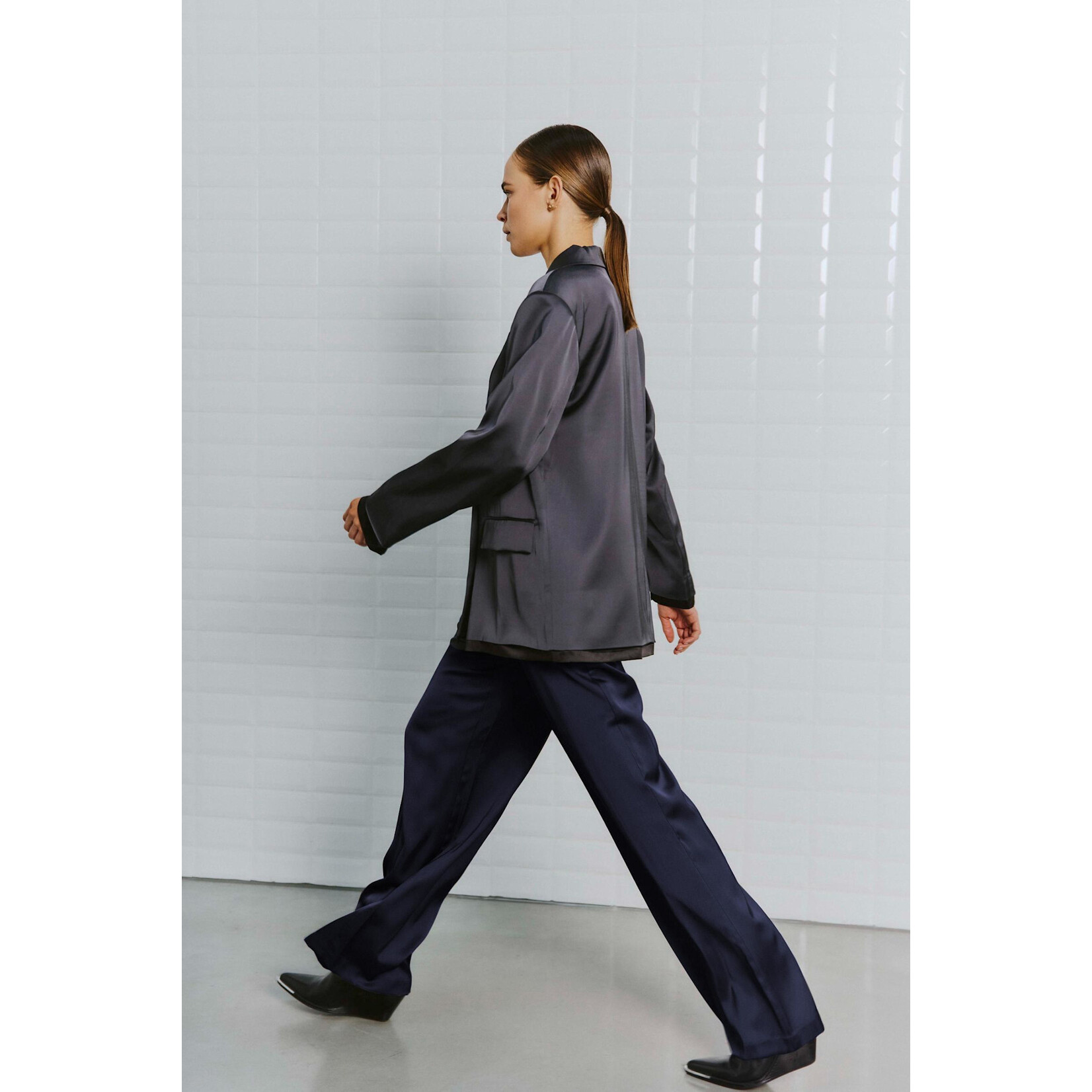 With Black With Black Dagmar broek donker blauw