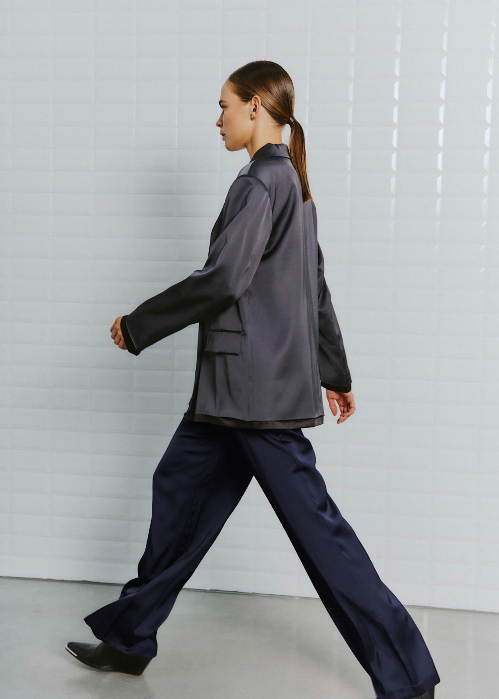 With Black With Black Dagmar broek donker blauw
