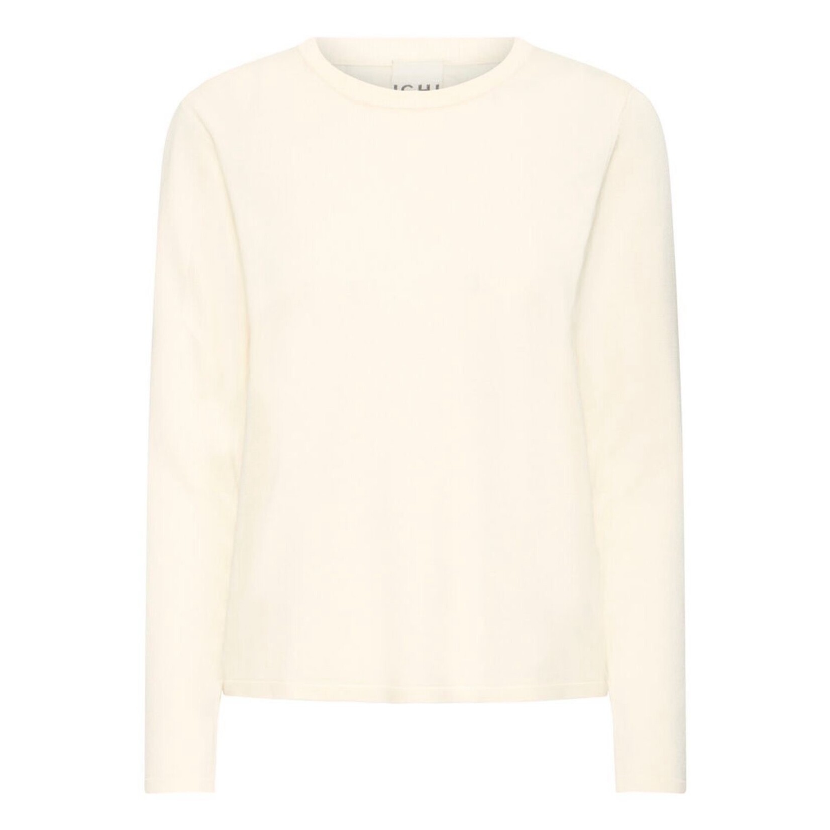 ICHI Ihluls LS top gebreid ecru