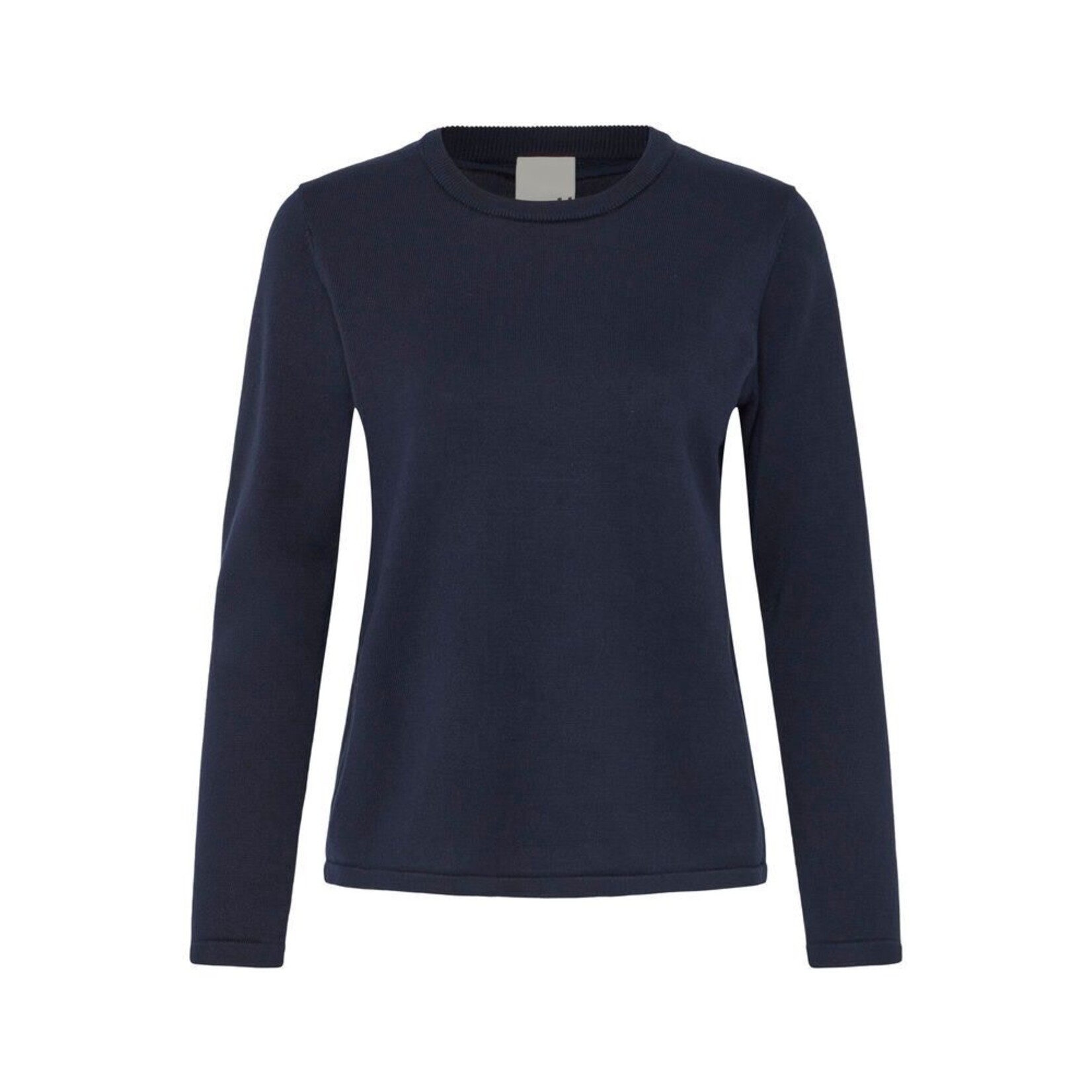 ICHI Ihluls LS top gebreid navy