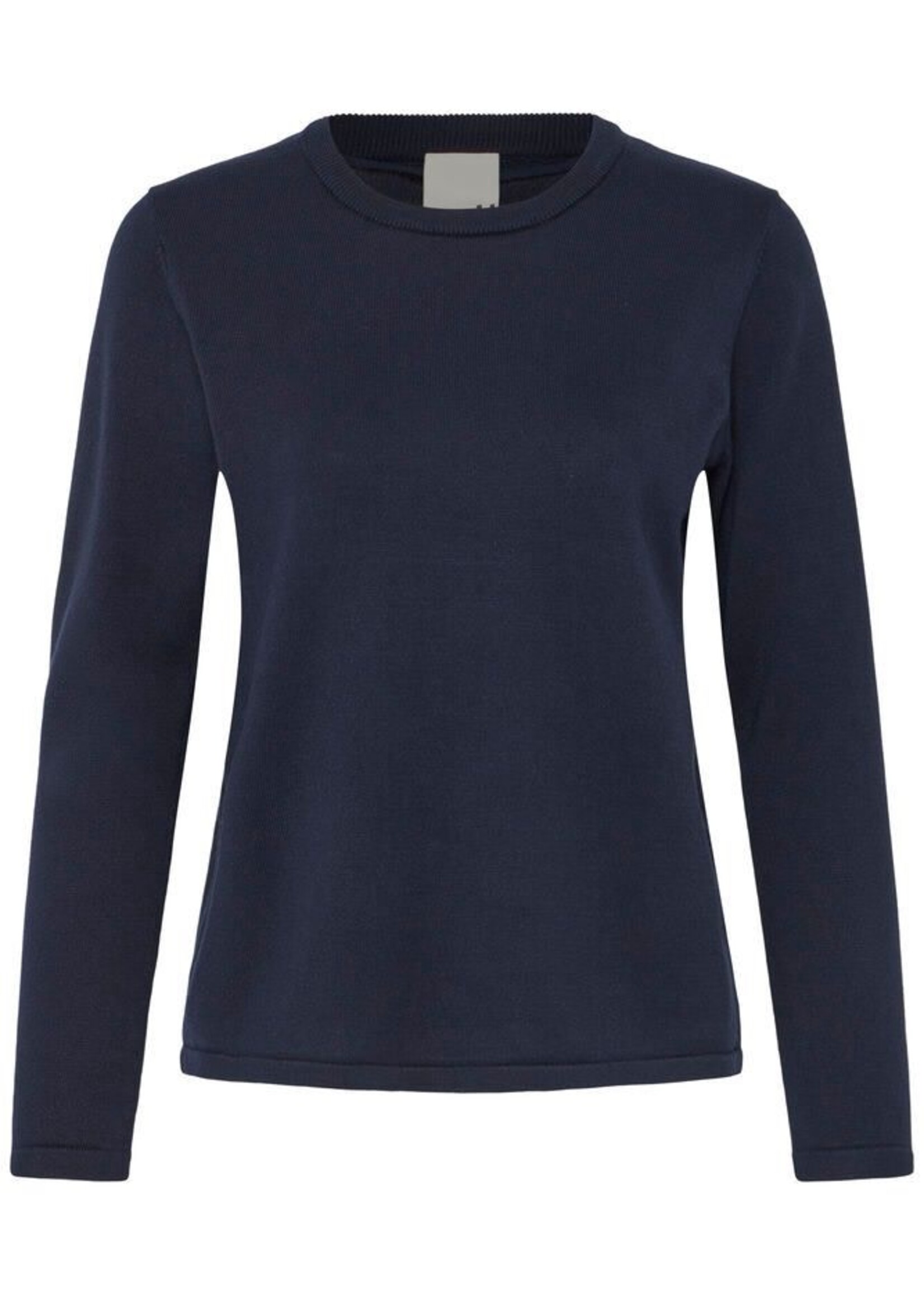 ICHI Ihluls LS top gebreid navy
