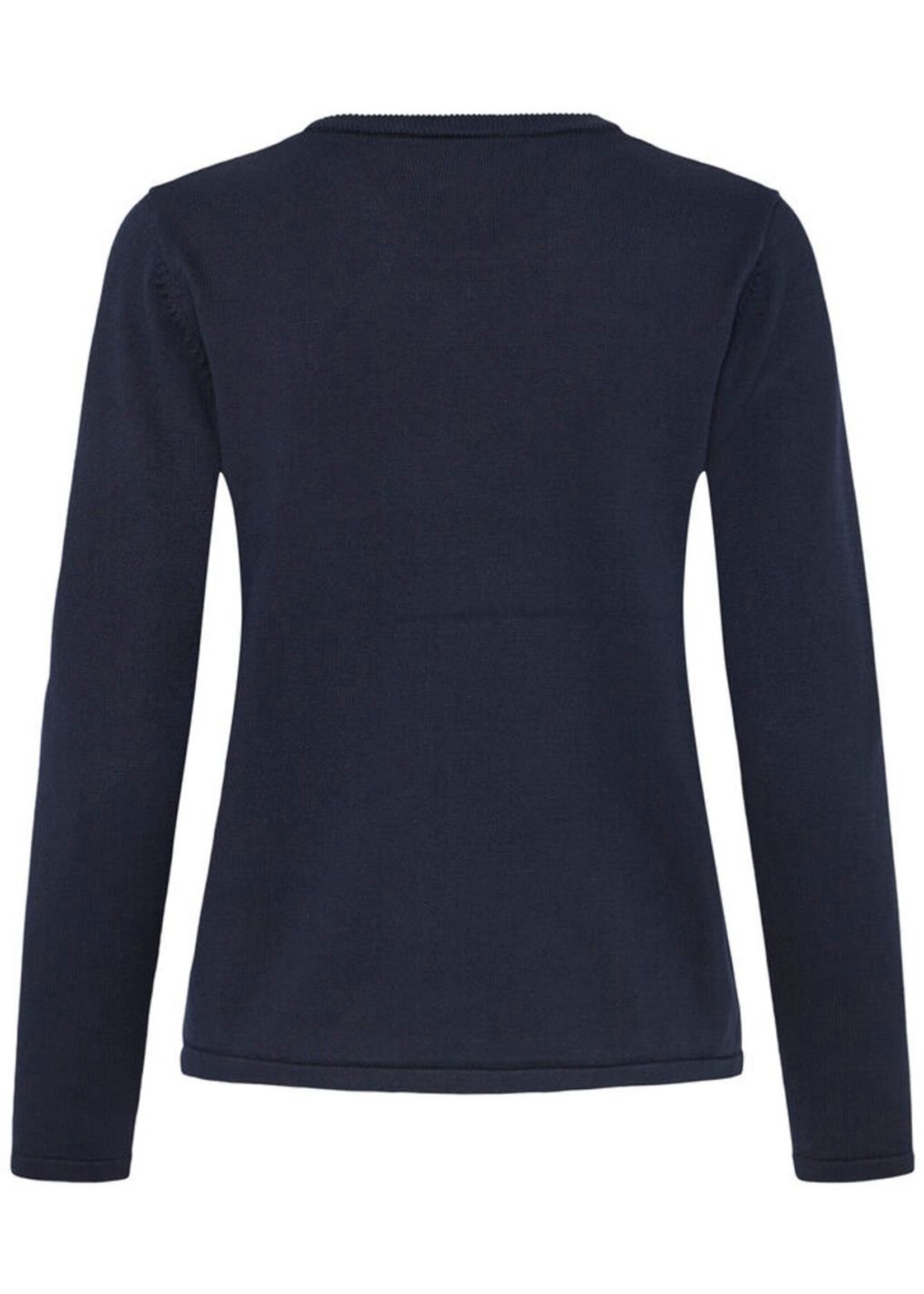 ICHI Ihluls LS top gebreid navy