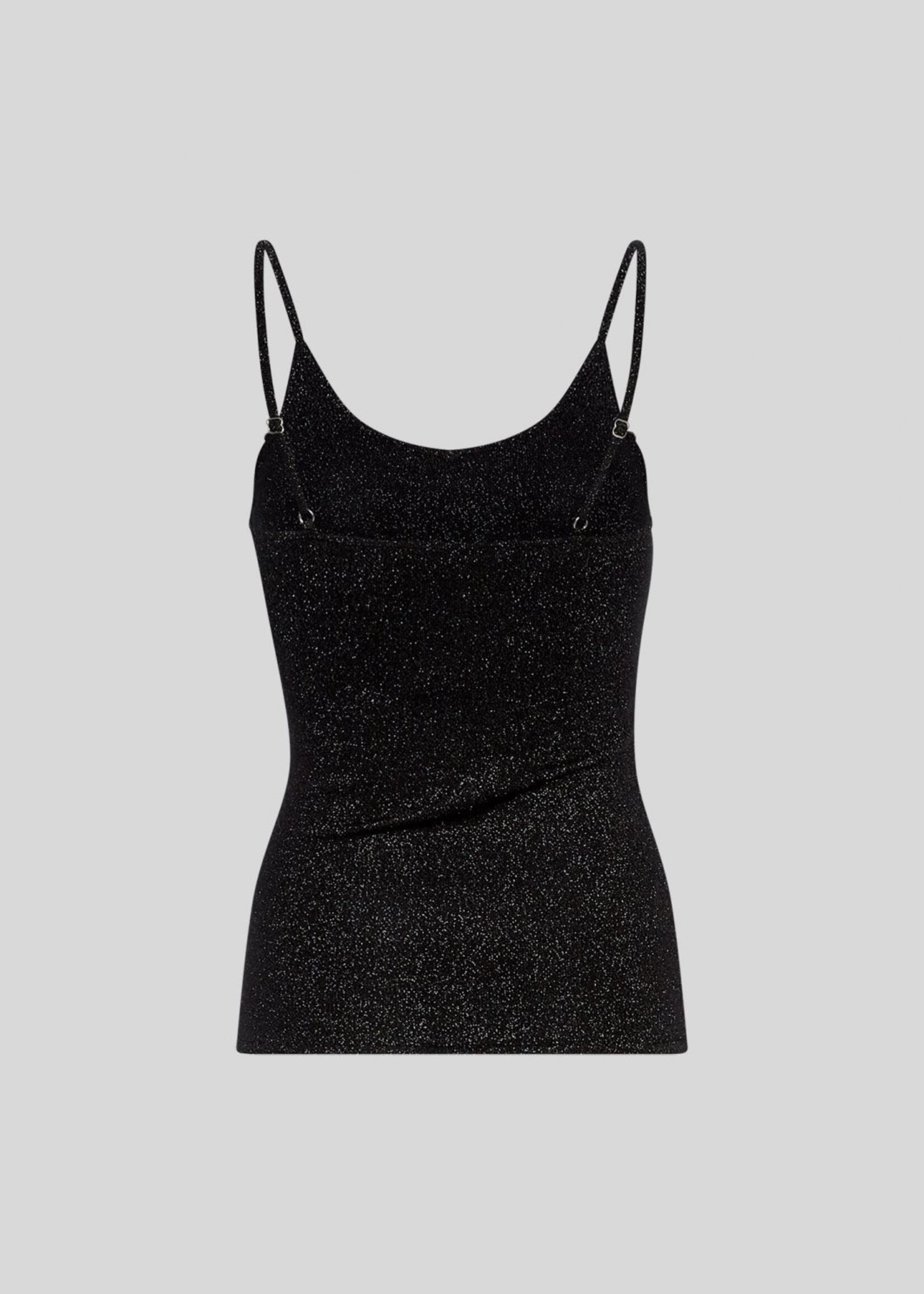 Moss Copenhagen Eurasia Strap top glitter zwart