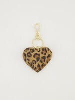 Sleutel / tas hanger Love leopard