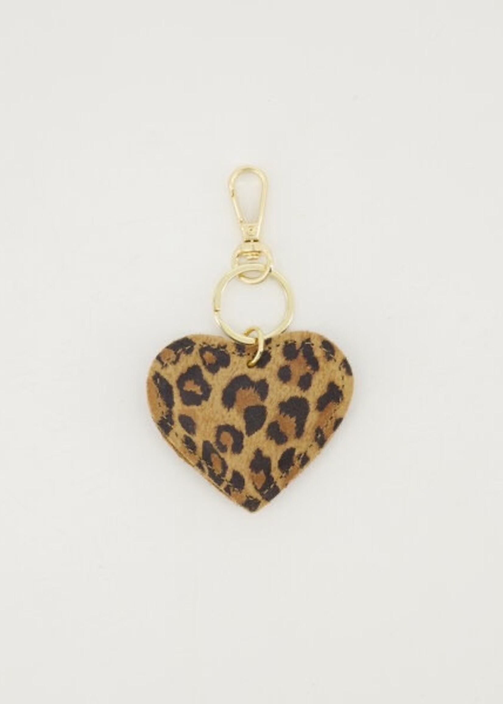 Sleutel / tas hanger Love leopard