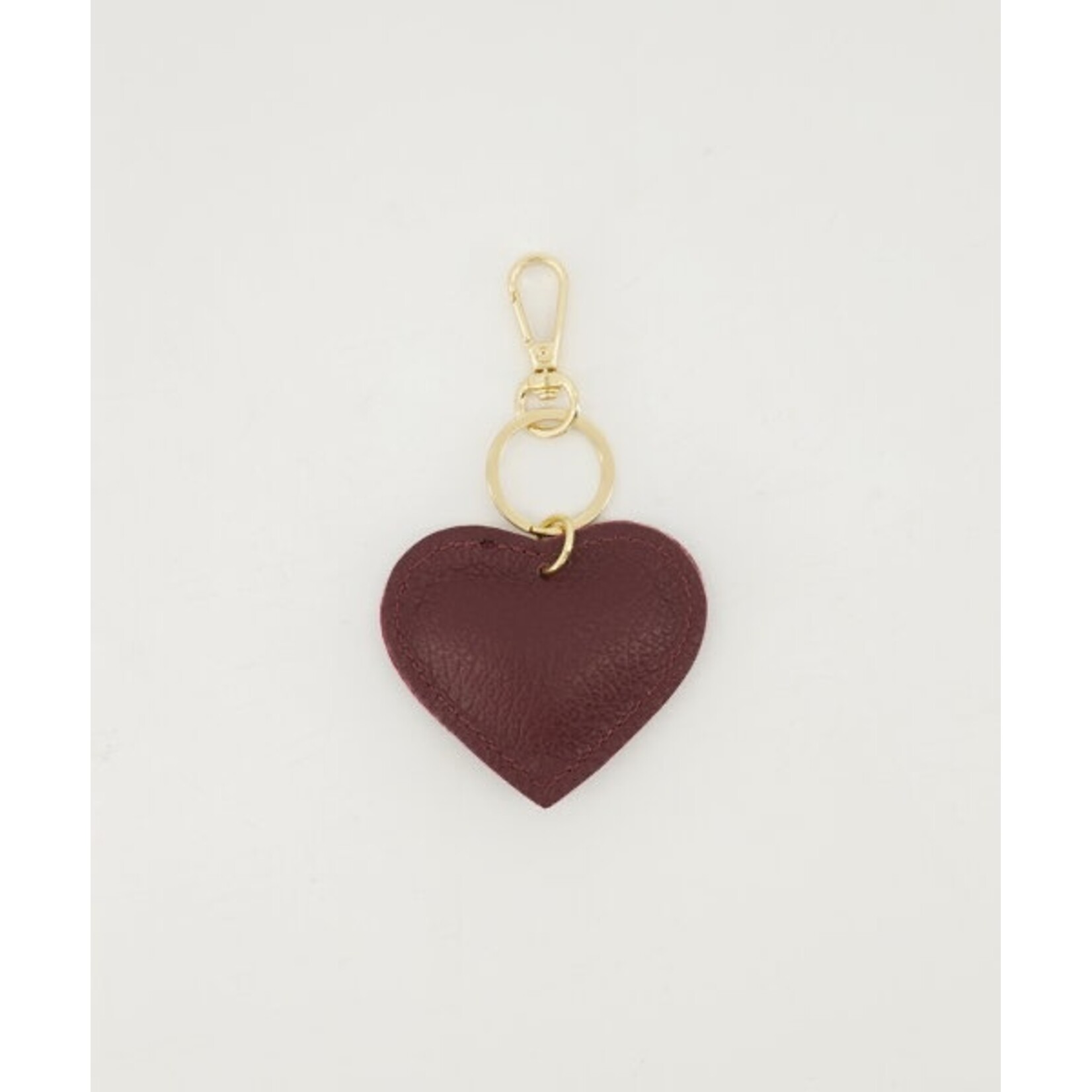 Sleutel / tas hanger Love bordeaux