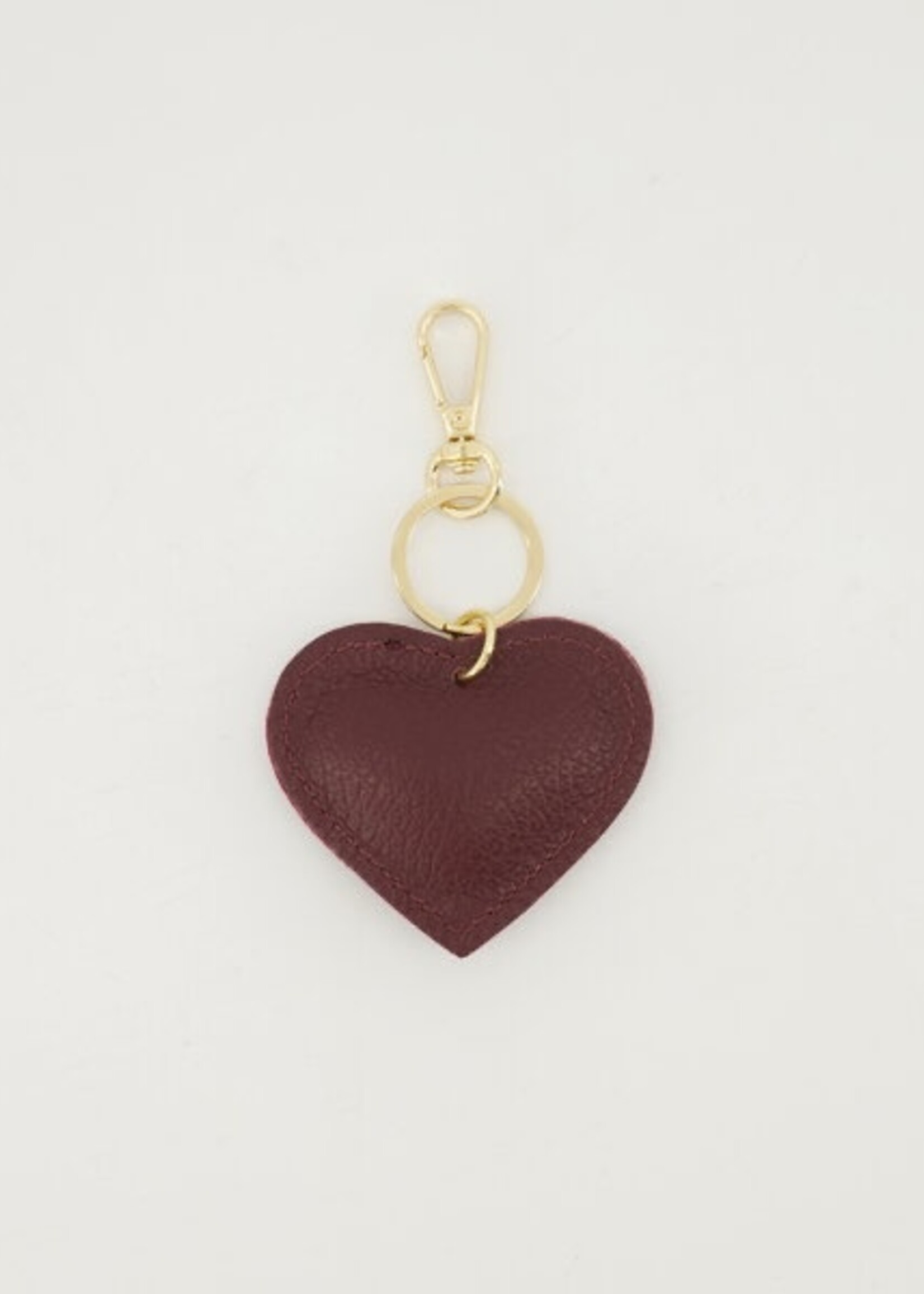 Sleutel / tas hanger Love bordeaux