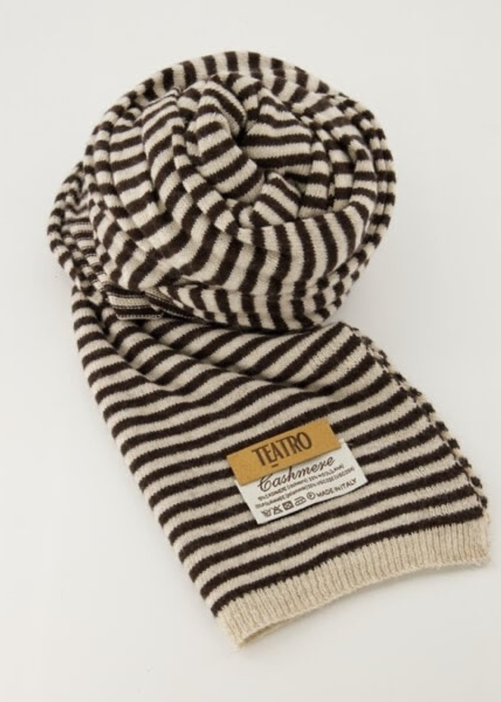 Sjaal Cassy streep bruin