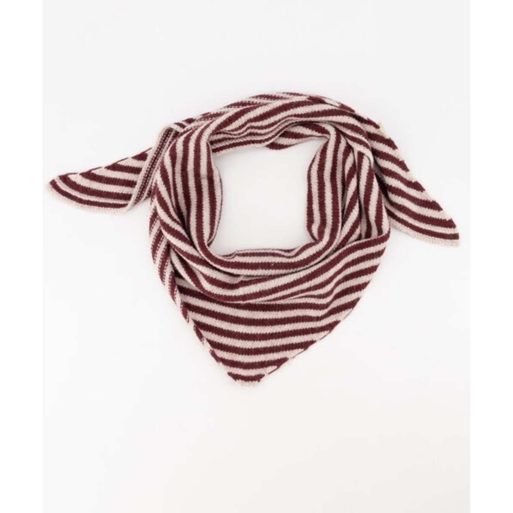 Sjaal Kaia streep bordeaux