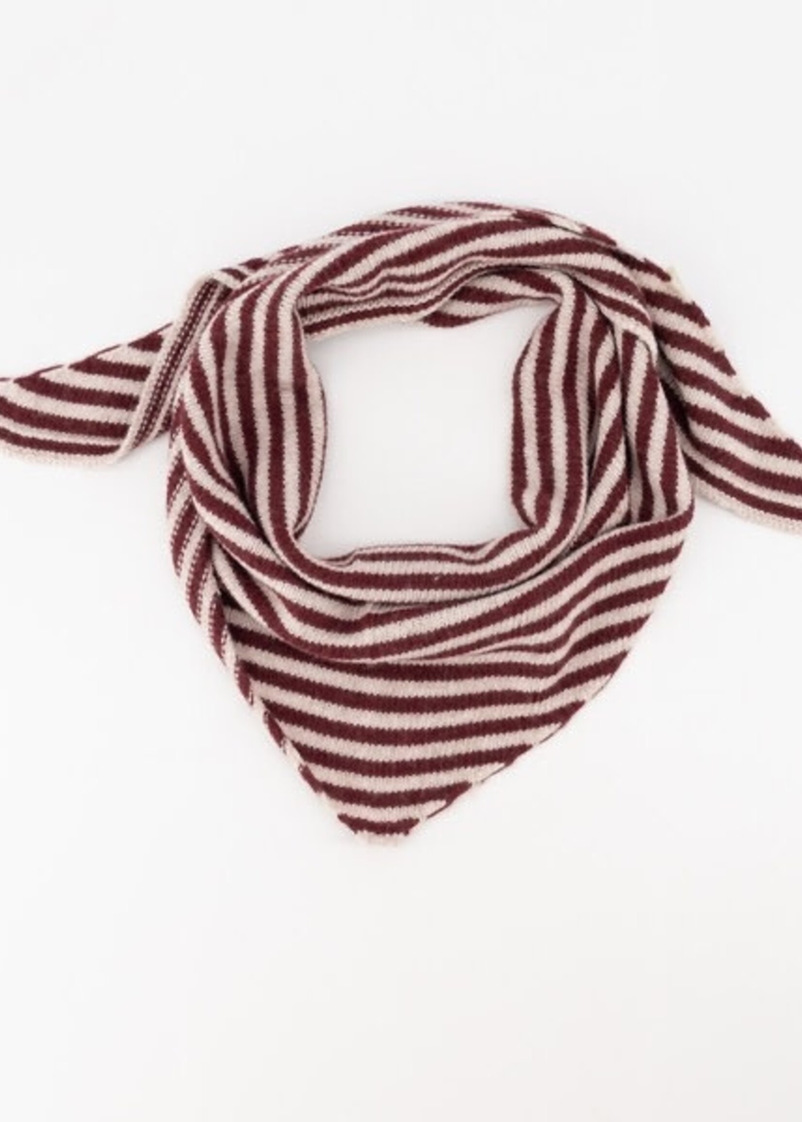 Sjaal Kaia streep bordeaux