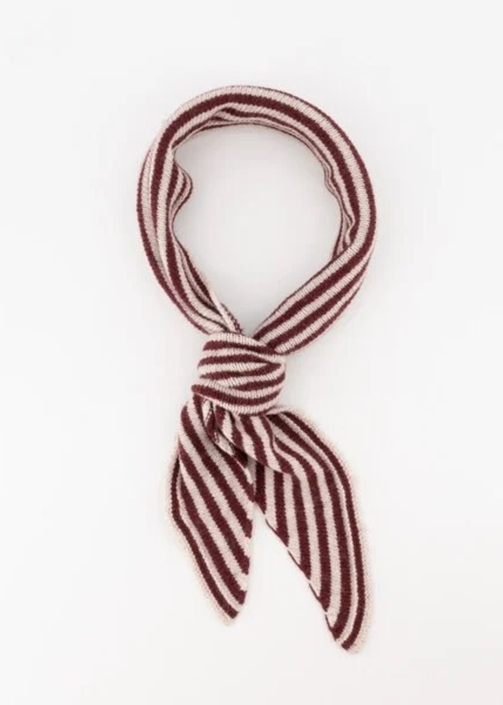 Sjaal Kaia streep bordeaux