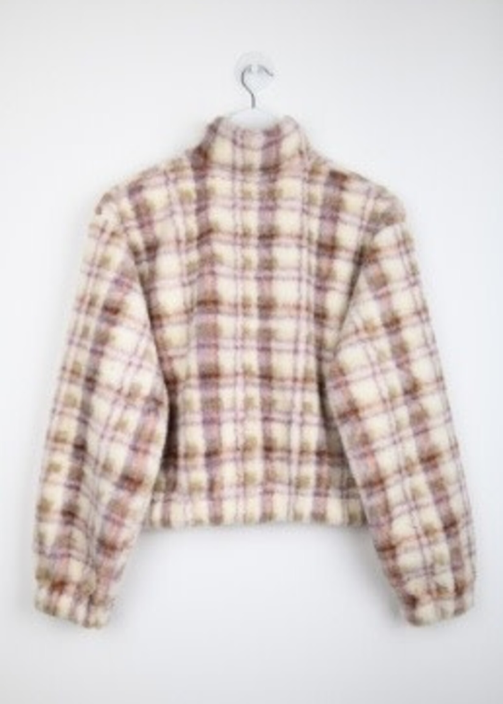 24Colours 24Colours fleece trui ruit