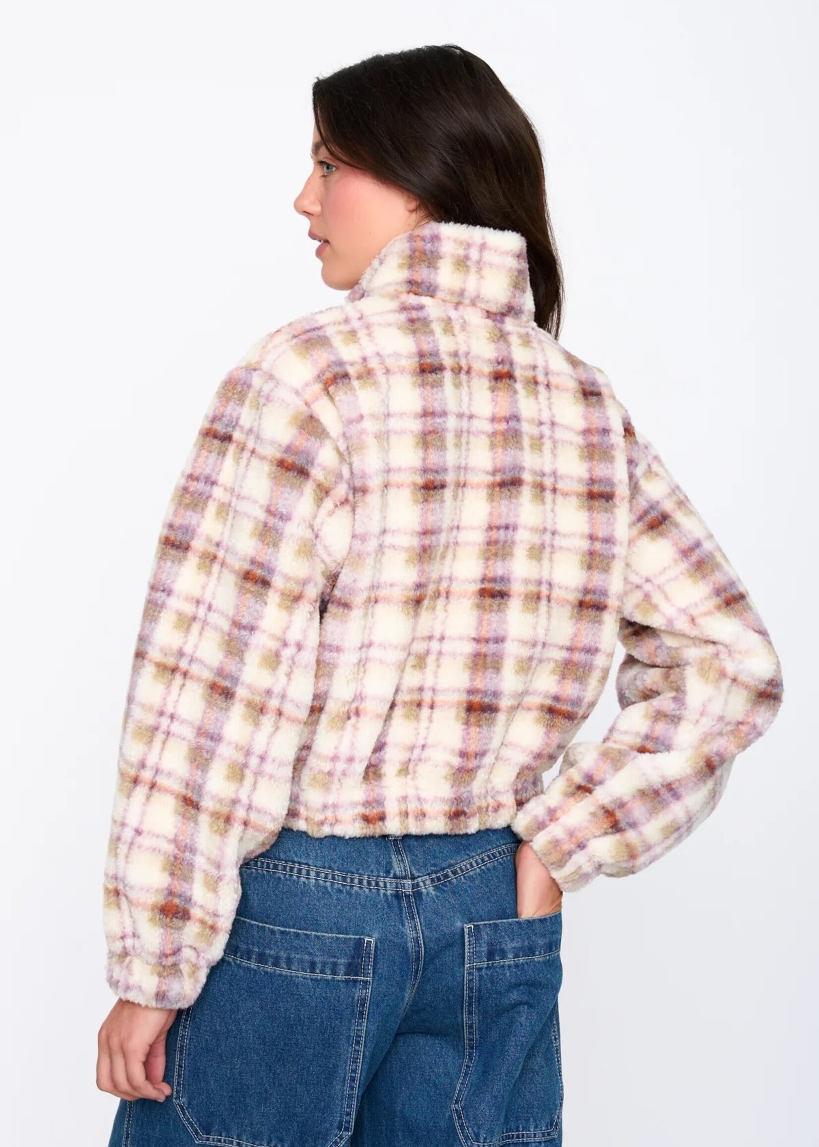 24Colours 24Colours fleece trui ruit