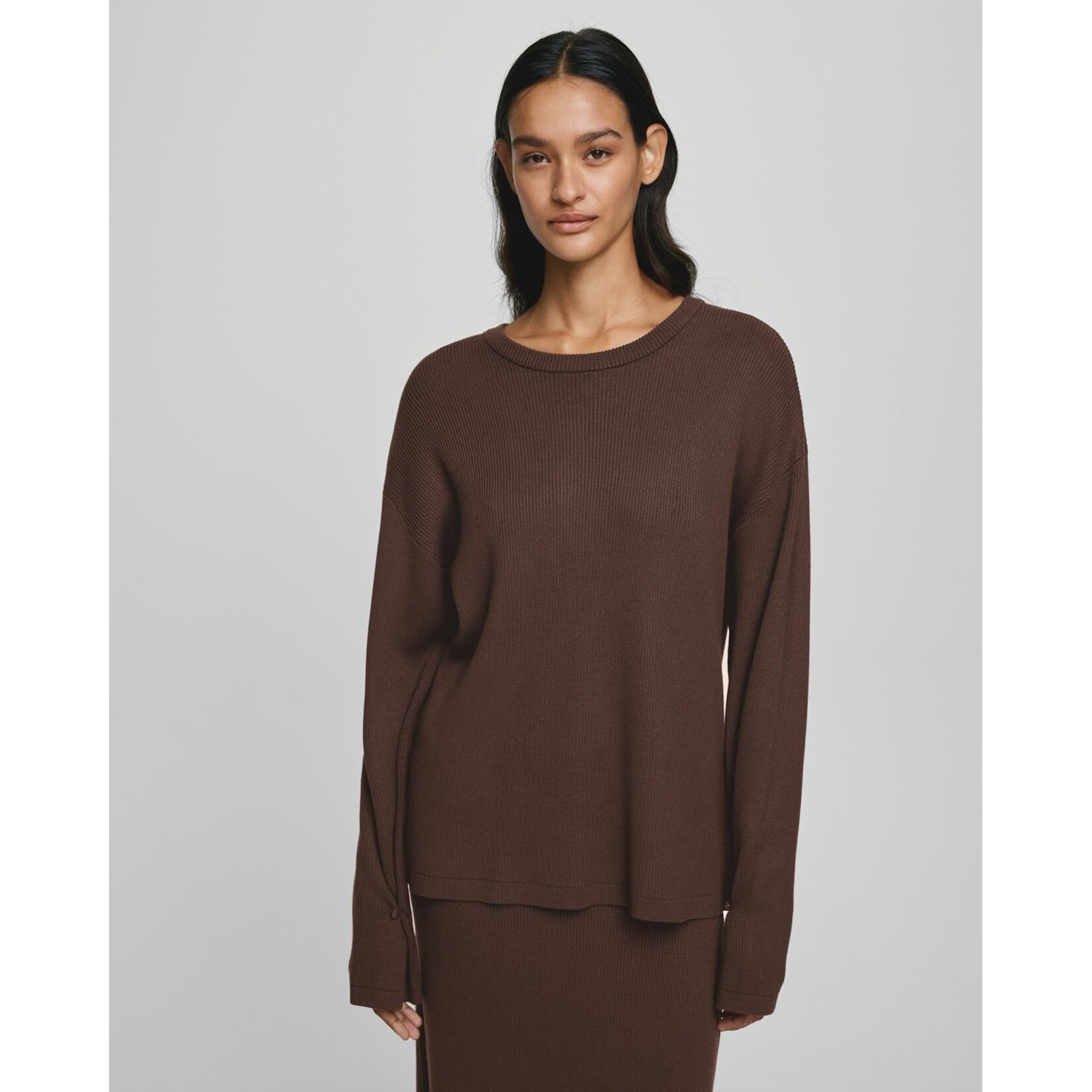 Moss Copenhagen Trui Elfrida bruin