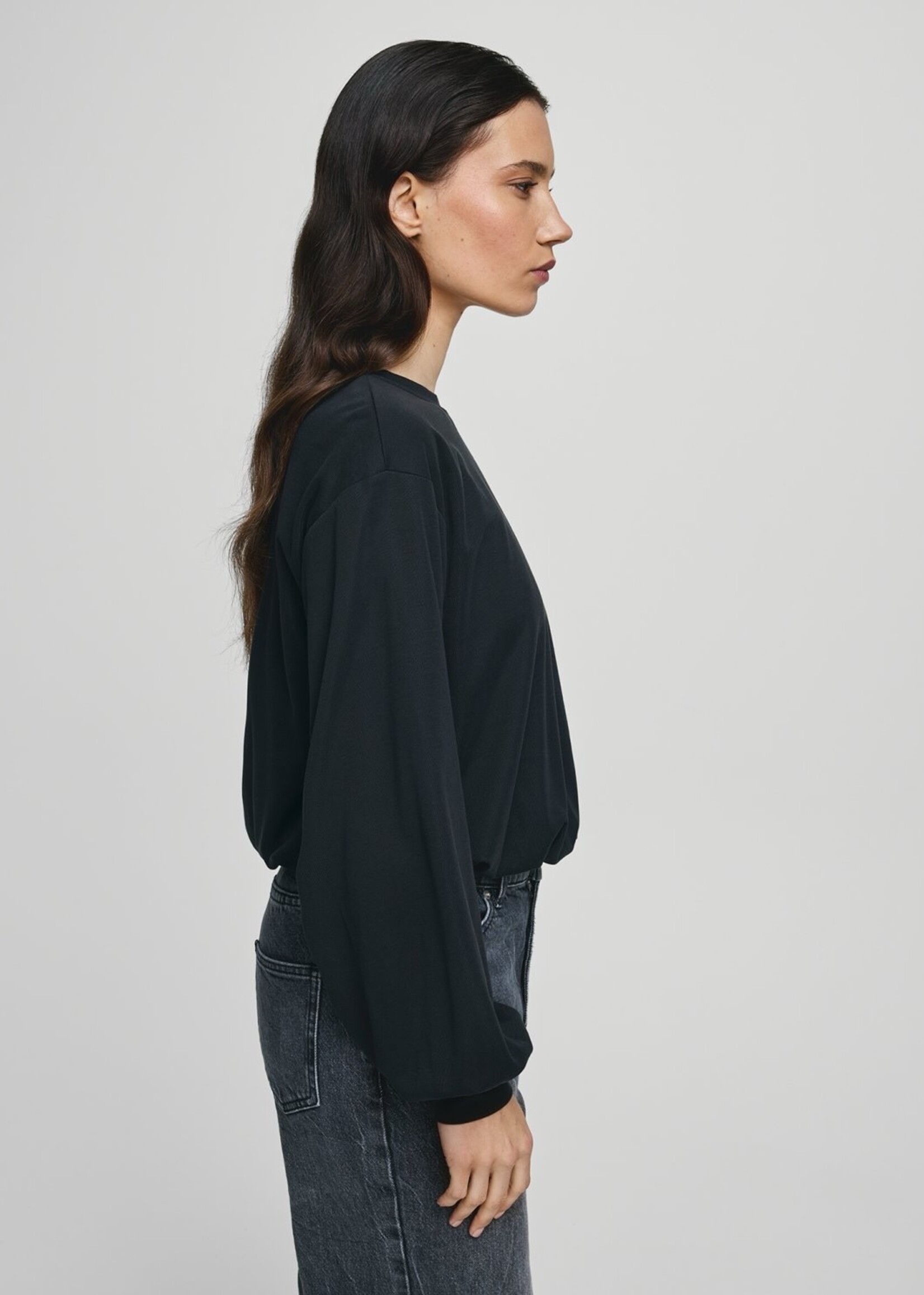 Moss Copenhagen Balina Belle ballon top zwart