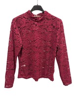 Kanten top Marie bordeaux