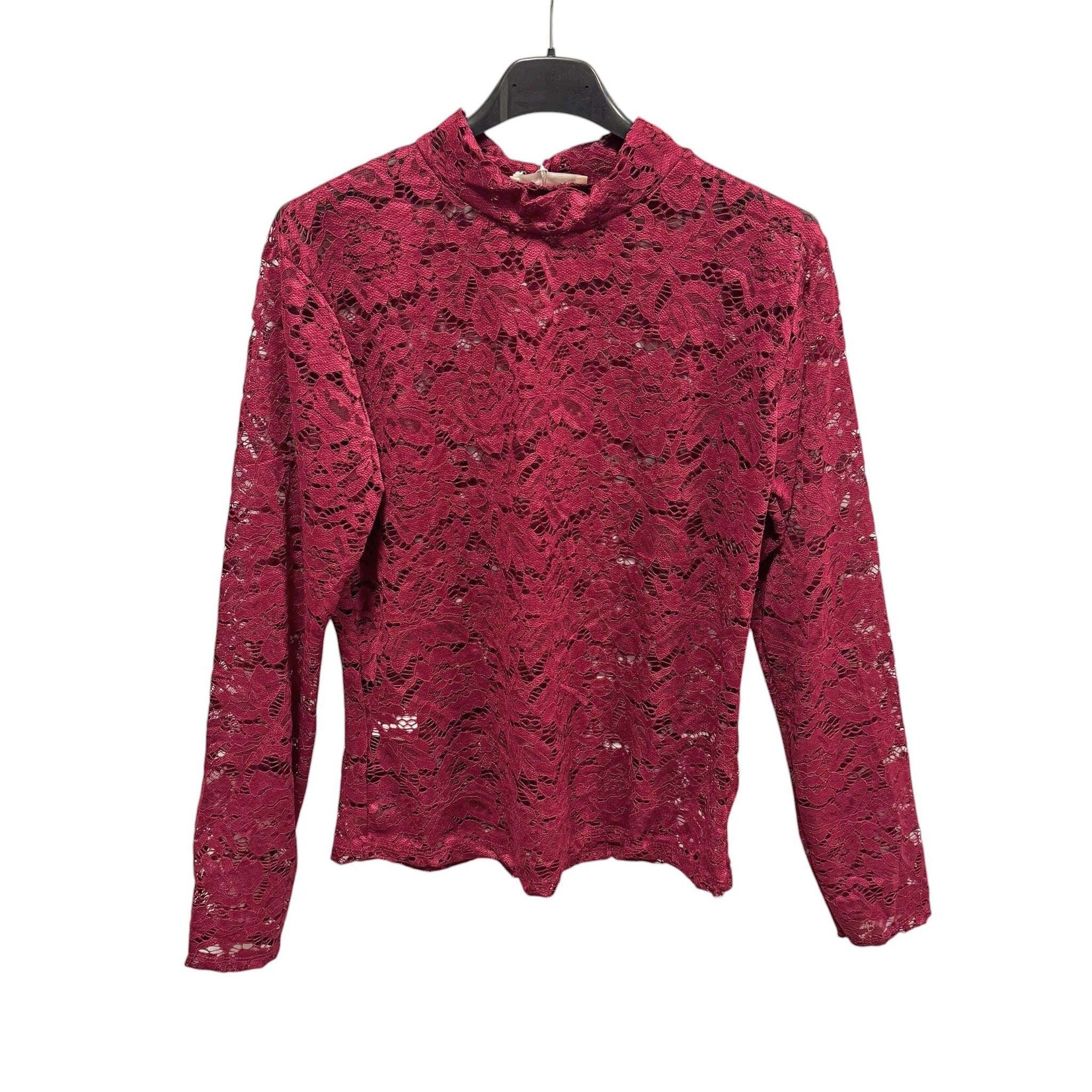 Kanten top Marie bordeaux