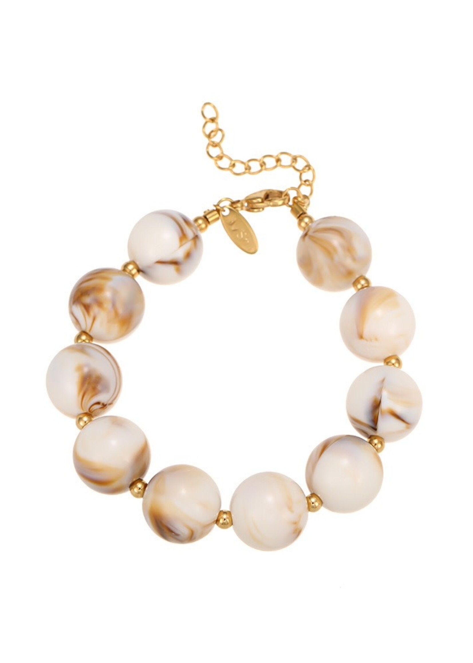 ByShir By Shir kralen armband beige