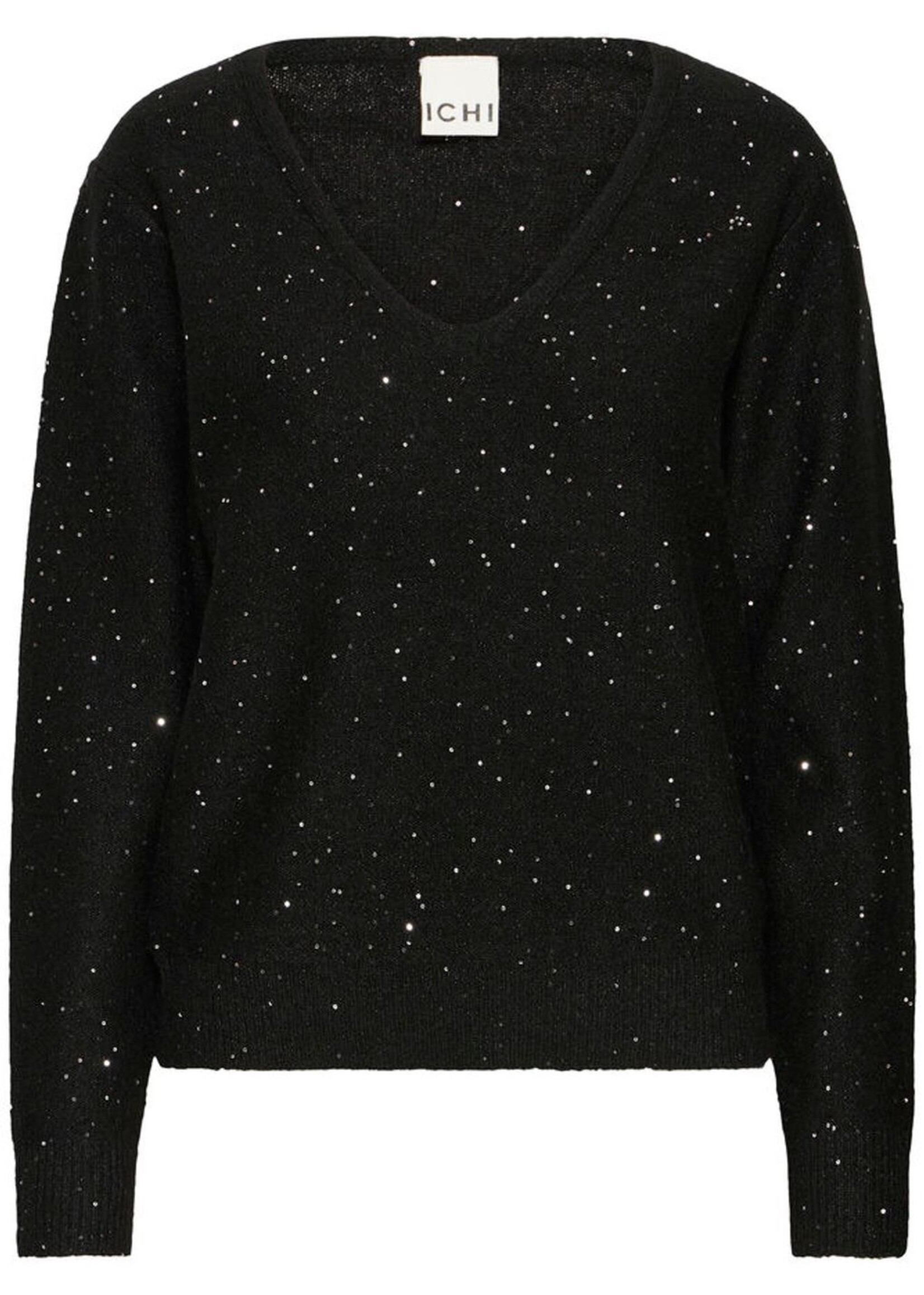 ICHI Ihdamian glitter trui zwart