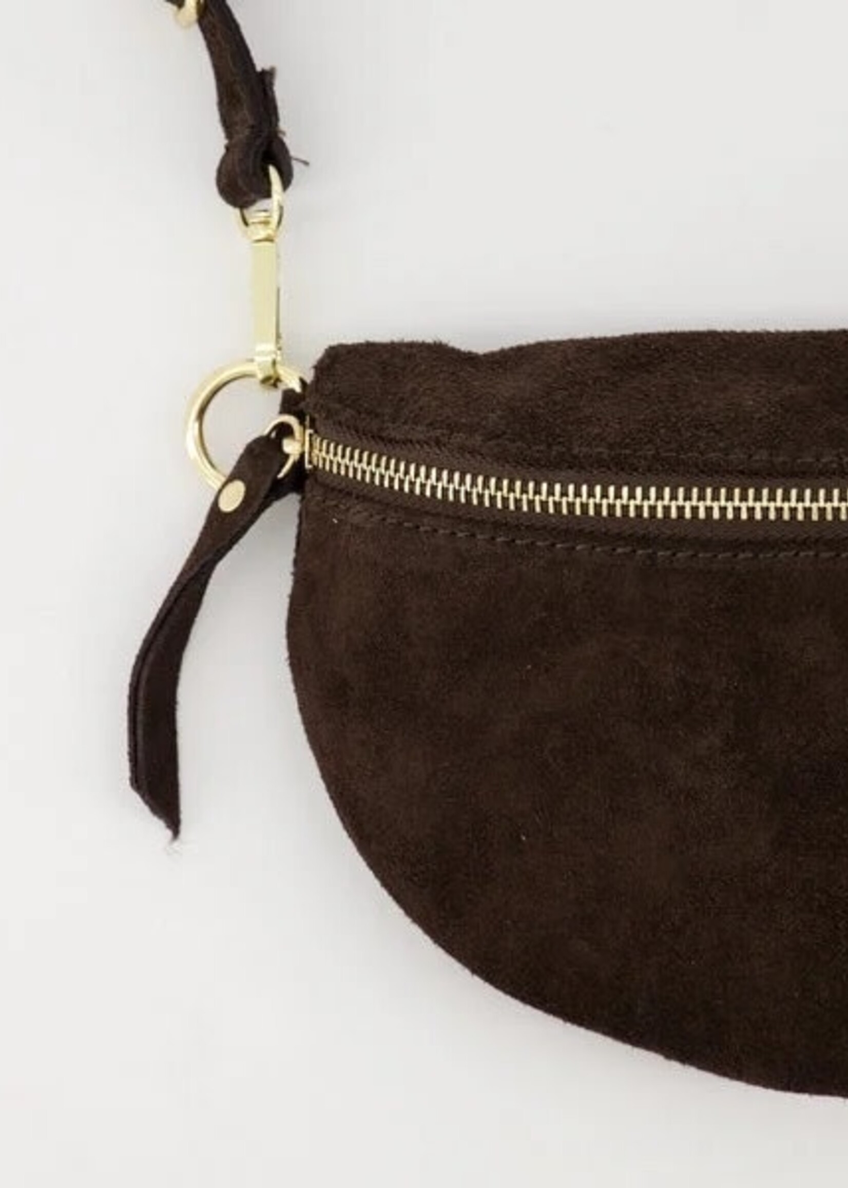 Suede tas Zoey Big Bruin