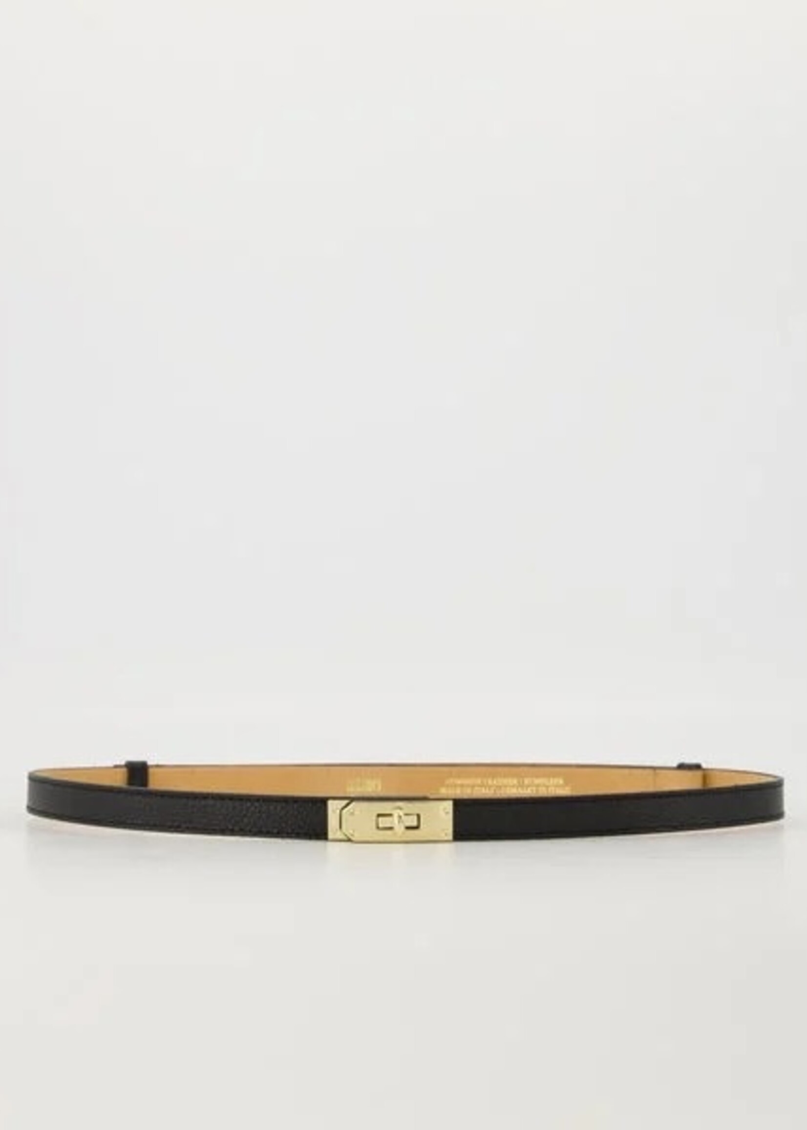 Leren riem Vera one size zwart