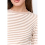 24Colours 24Colours Anna streep LS shirt beige