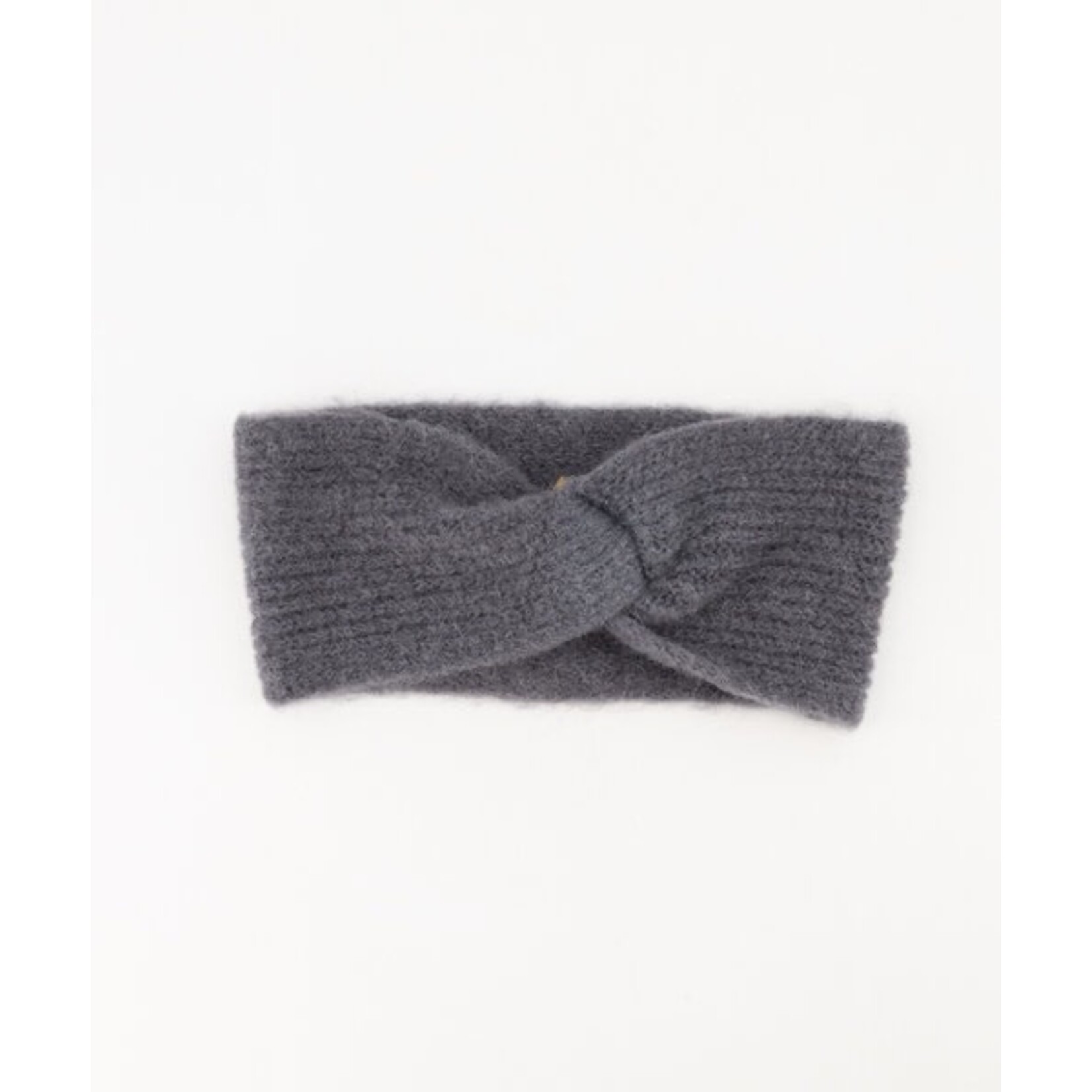 Gebreide haarband winter Vesper grijs