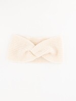 Gebreide haarband winter Vesper ecru